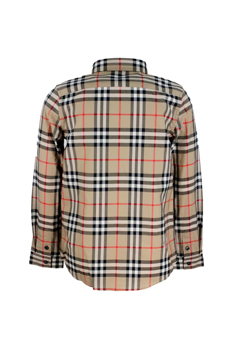 数量限定!EXPRESS便可◎選べるカラー♪BURBERRYTシャツ Burberry Shirt With Check | italist