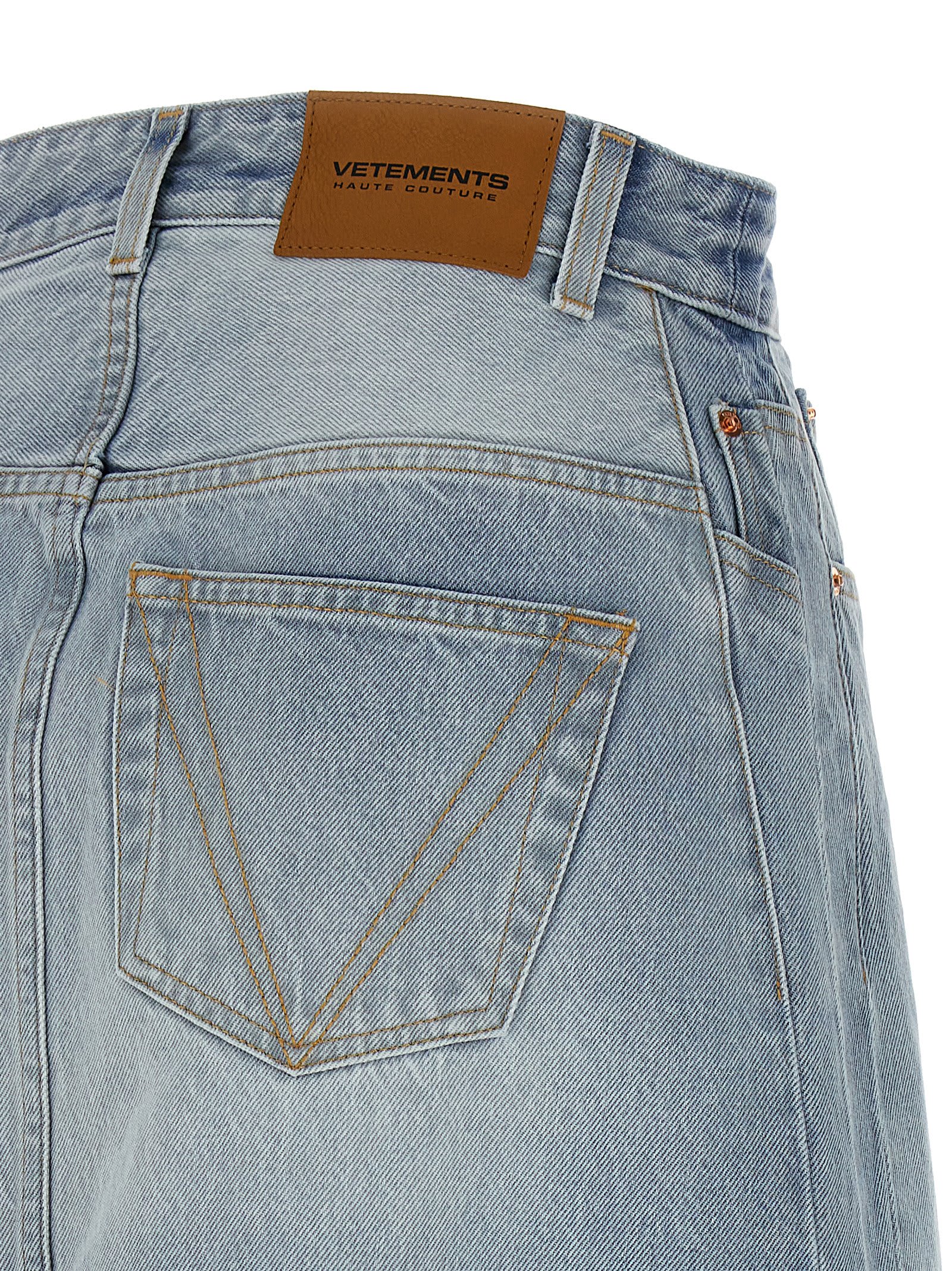【関税込み】VETEMENTS DESTROYED DENIM MAXI SKIRT' SKIRT VETEMENTS 'destroyed Denim Maxi Skirt' Skirt | italist