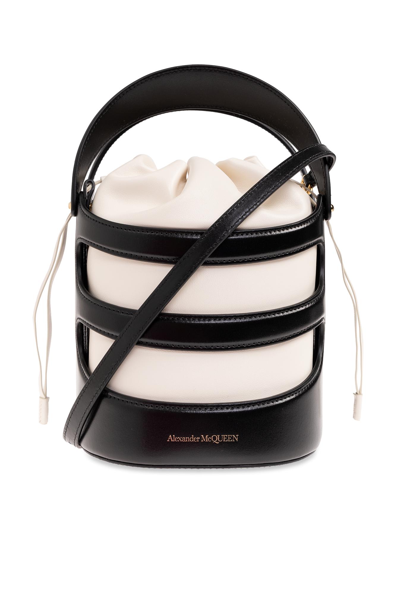 【関税&送料込】Alexander Mcqueen Two-Tone The Rise Bucket B Alexander McQueen Two-tone Leather The Rise Bucket Bag