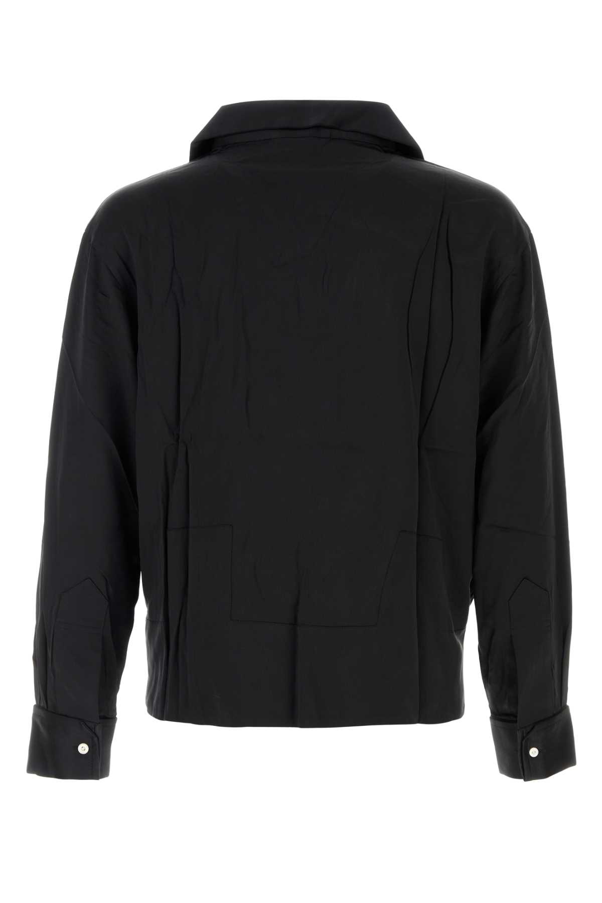 Tシャツ・カットソー BODE SS25 Black satin Maze blouse (MRF24SH022 BLACK) Bode Black Satin Maze Blouse | italist