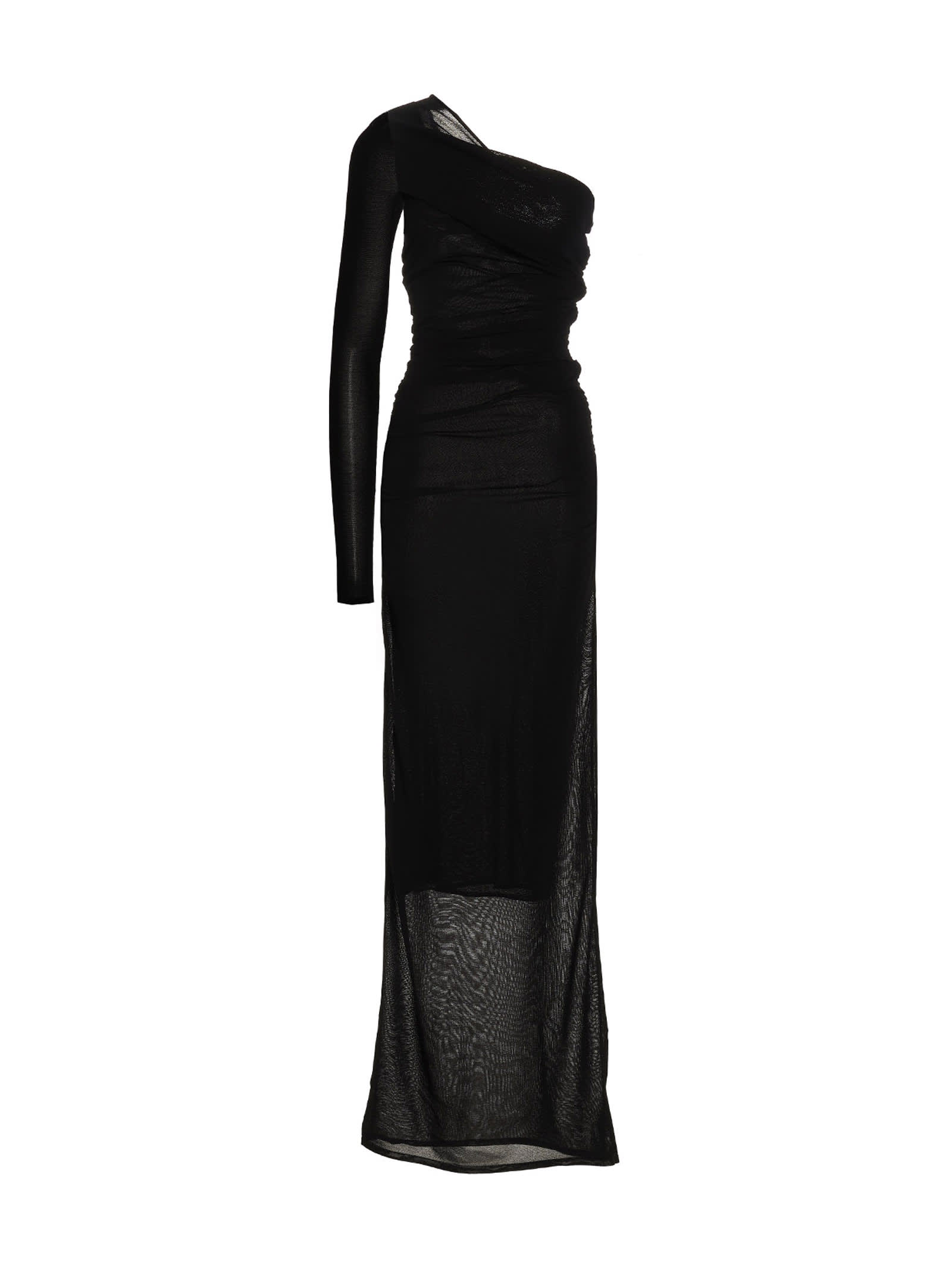 Saint Laurent One-sleeve Long Dress | italist