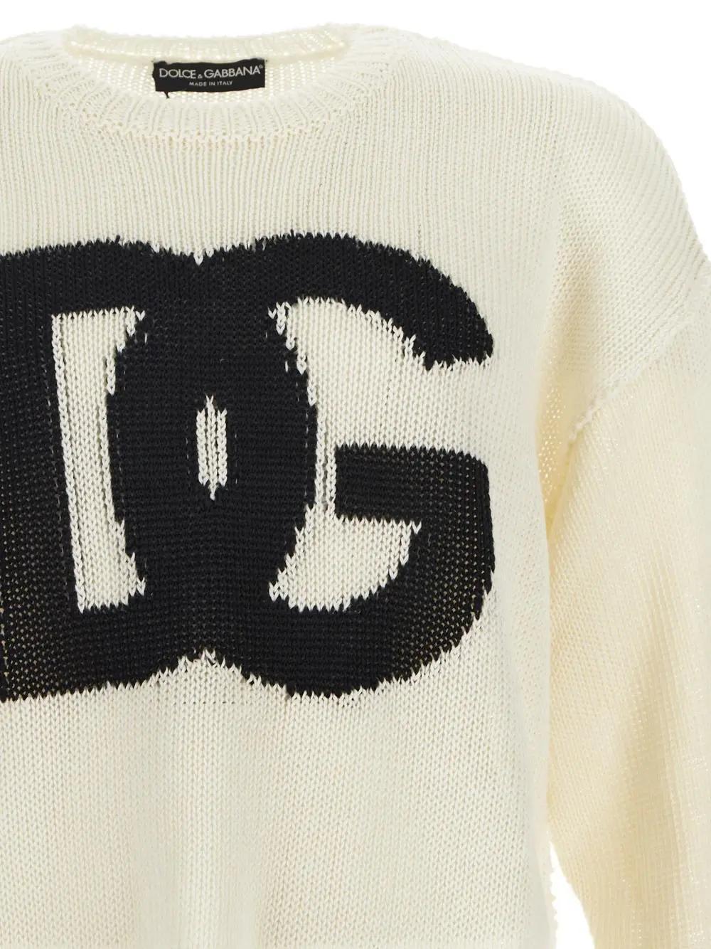 Dolce Gabbana Logo Knit Sweater italist