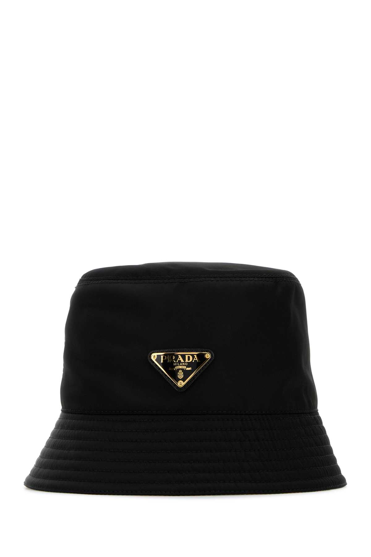 帽子・その他 PRADA HAT (1HC1372DMI F0002) Prada Black Re-nylon Bucket Hat | italist