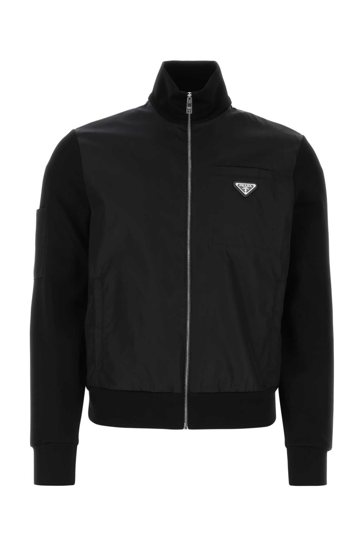 【関税&送料込】Prada Black Cotton Blend Sweatshirt Prada Black Cotton Blend Sweatshirt | italist