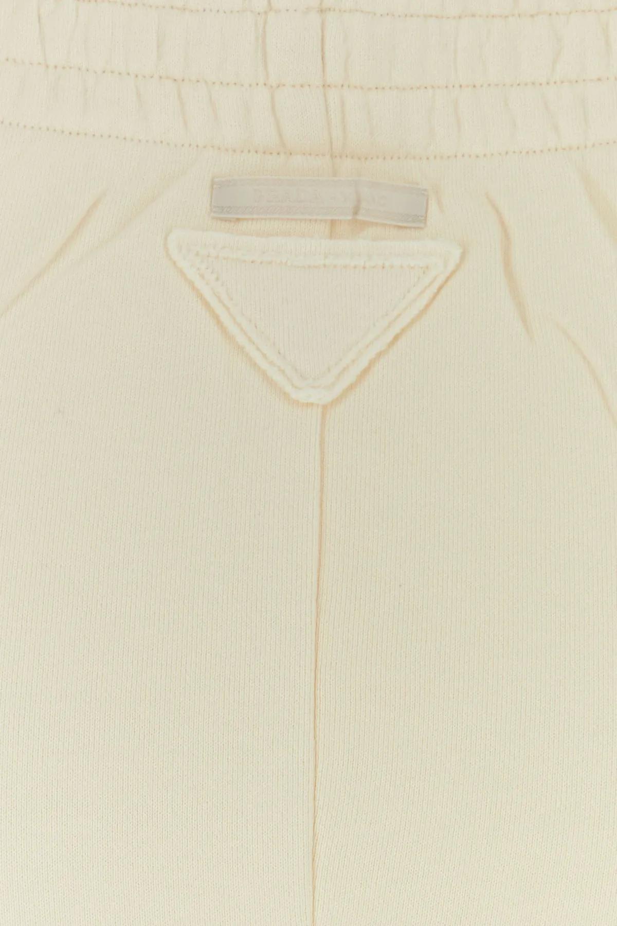 Prada Cream Cotton Skirt | italist