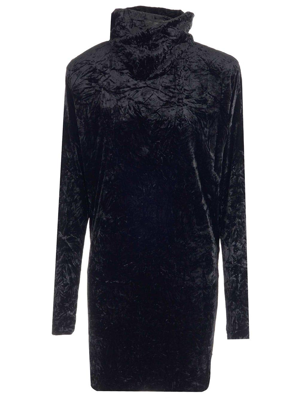 high neck long-sleeved top