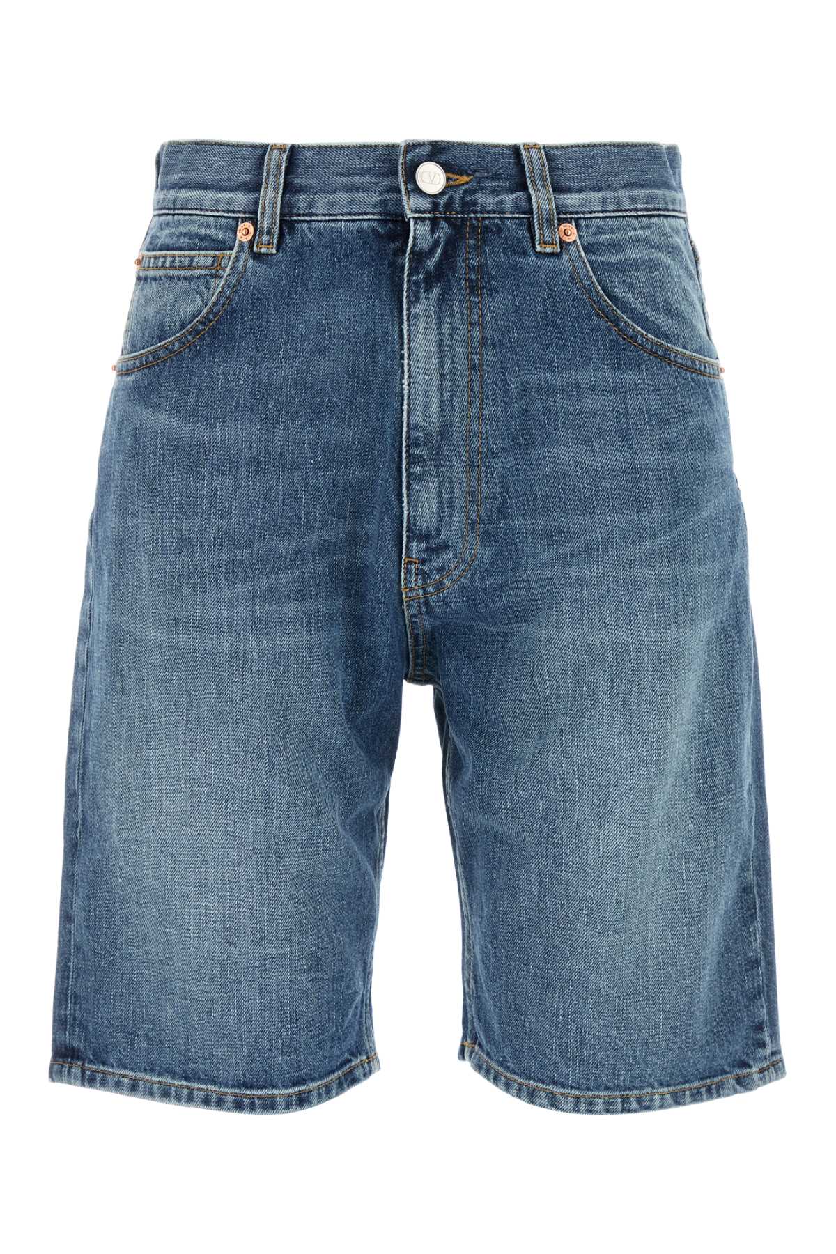 ショートパンツ VALENTINO Toile Iconographe denim shorts (4B3DD17M8CU 558) Valentino Iconographe Denim Toile Shorts | italist