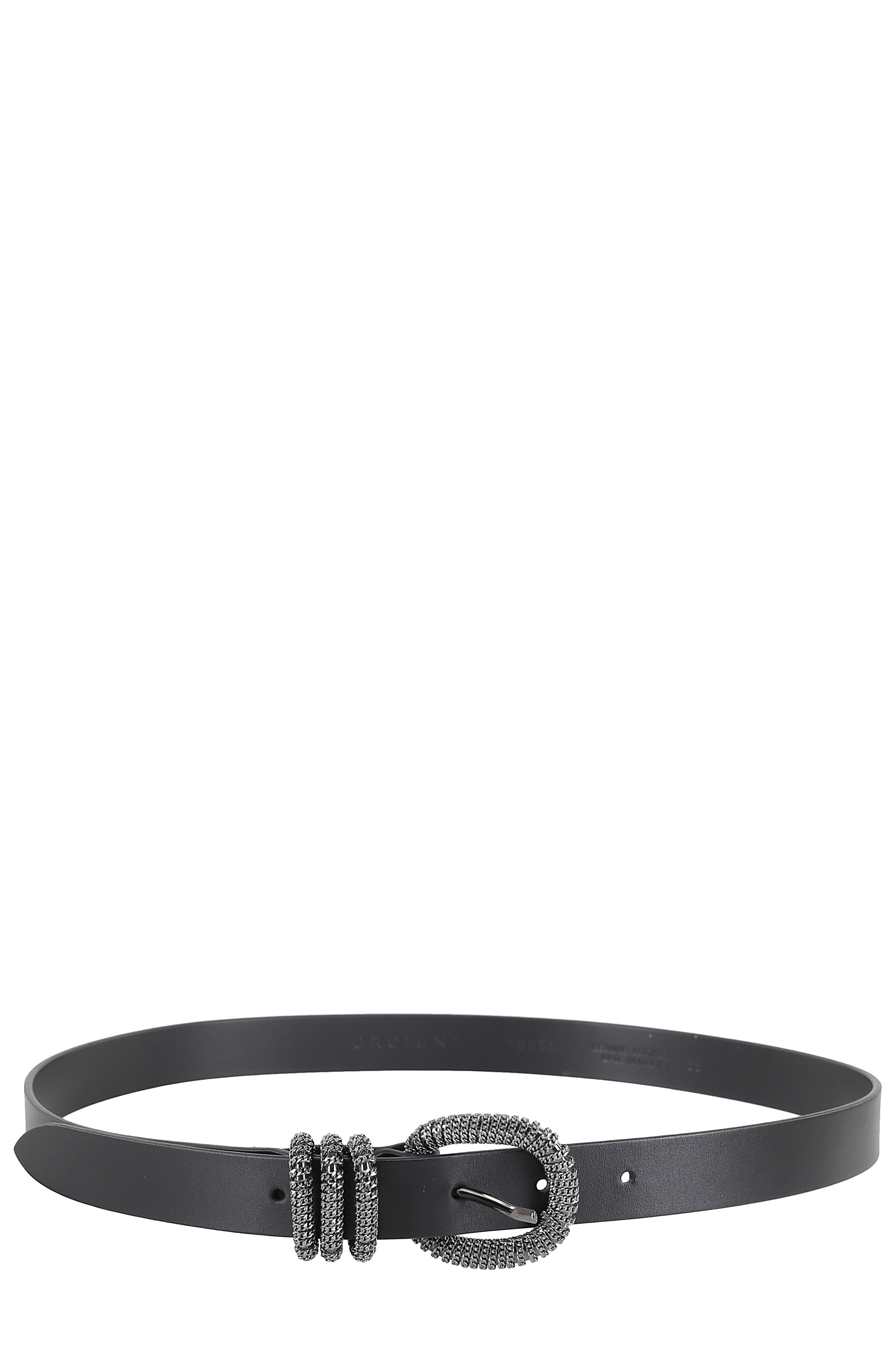 ベルト ORCIANI D10397A NAPPA NERO Belts Orciani Cintura Nappa Chain | italist
