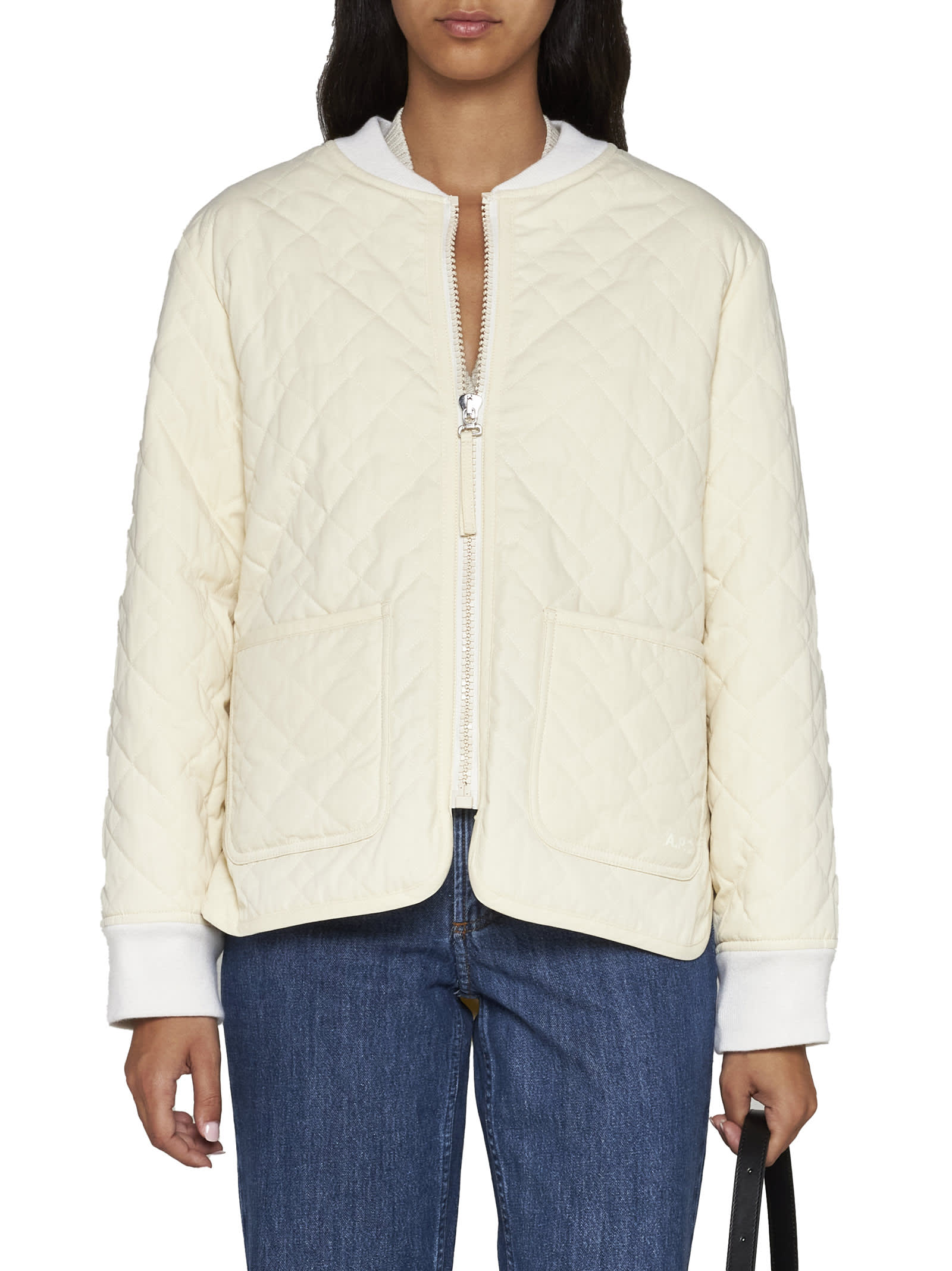 A.P.C. Elea Zippered Cotton Jacket | italist