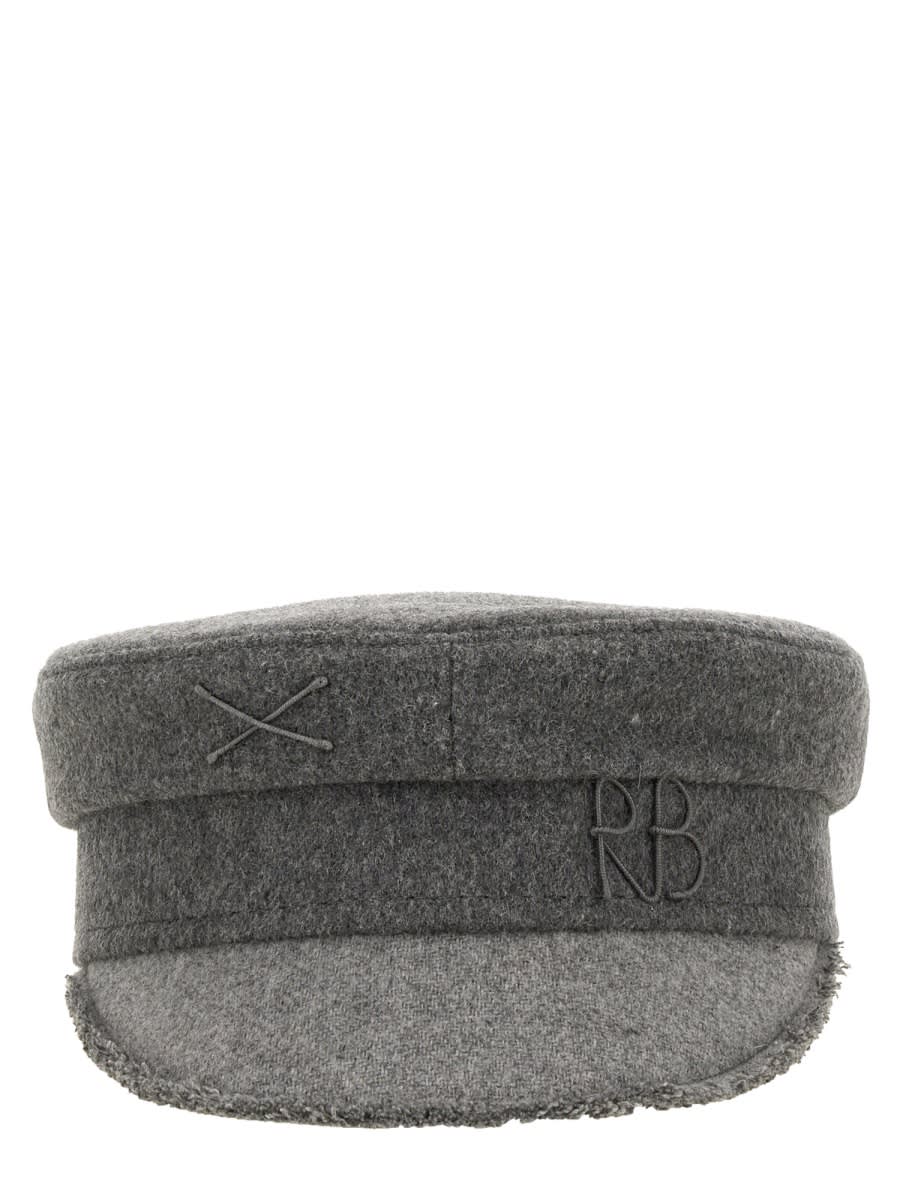 ハット RUSLAN BAGINSKIY FW24 BAKER BOY HAT (KPC030.031_WPGREY) Grey Wool Baker Boy Cap • Ruslan Baginskiy Hats
