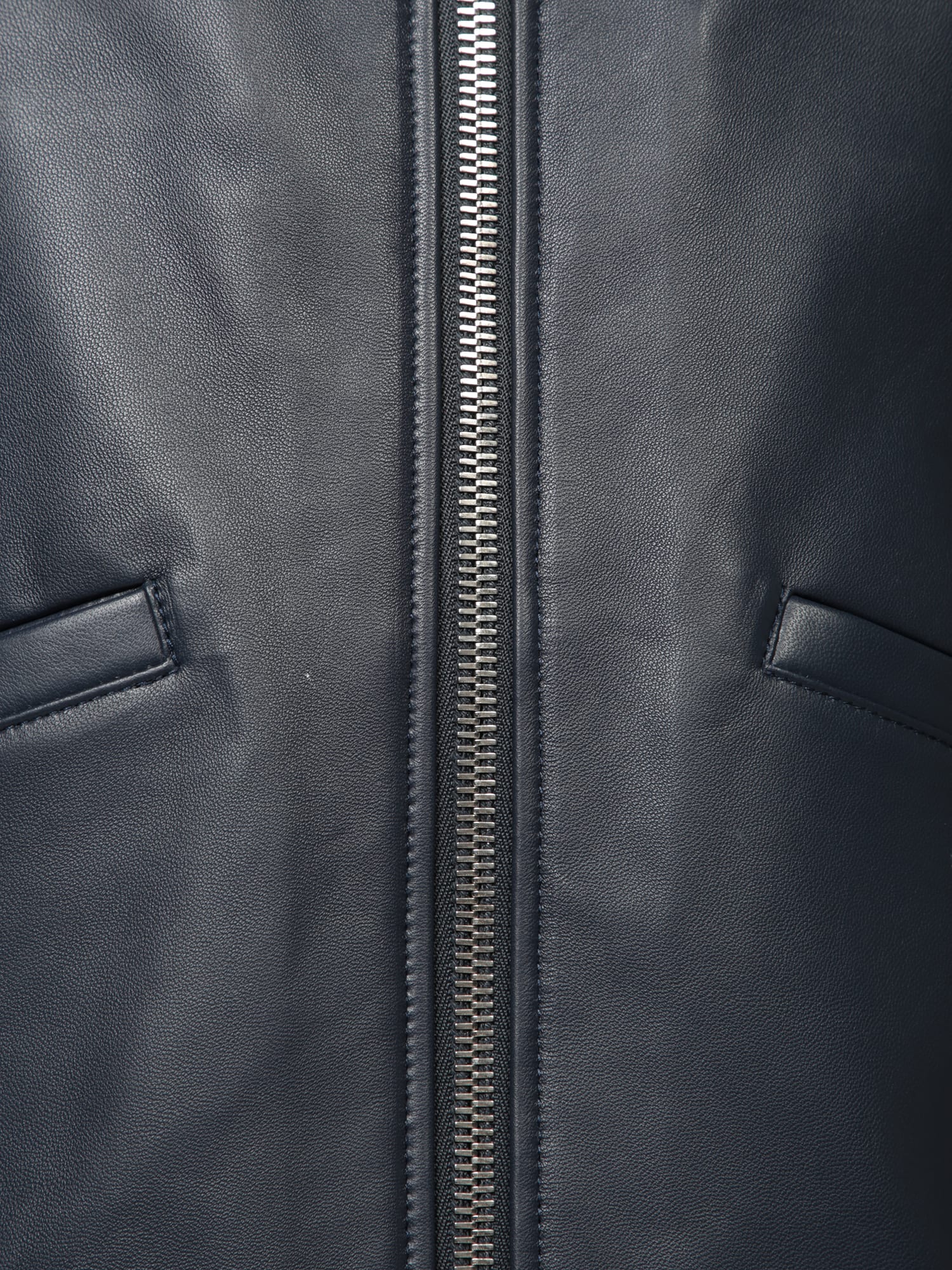 プ*読様 archive PaulSmith g- 1 leather blou Paul Smith Blue Leather Jacket | italist
