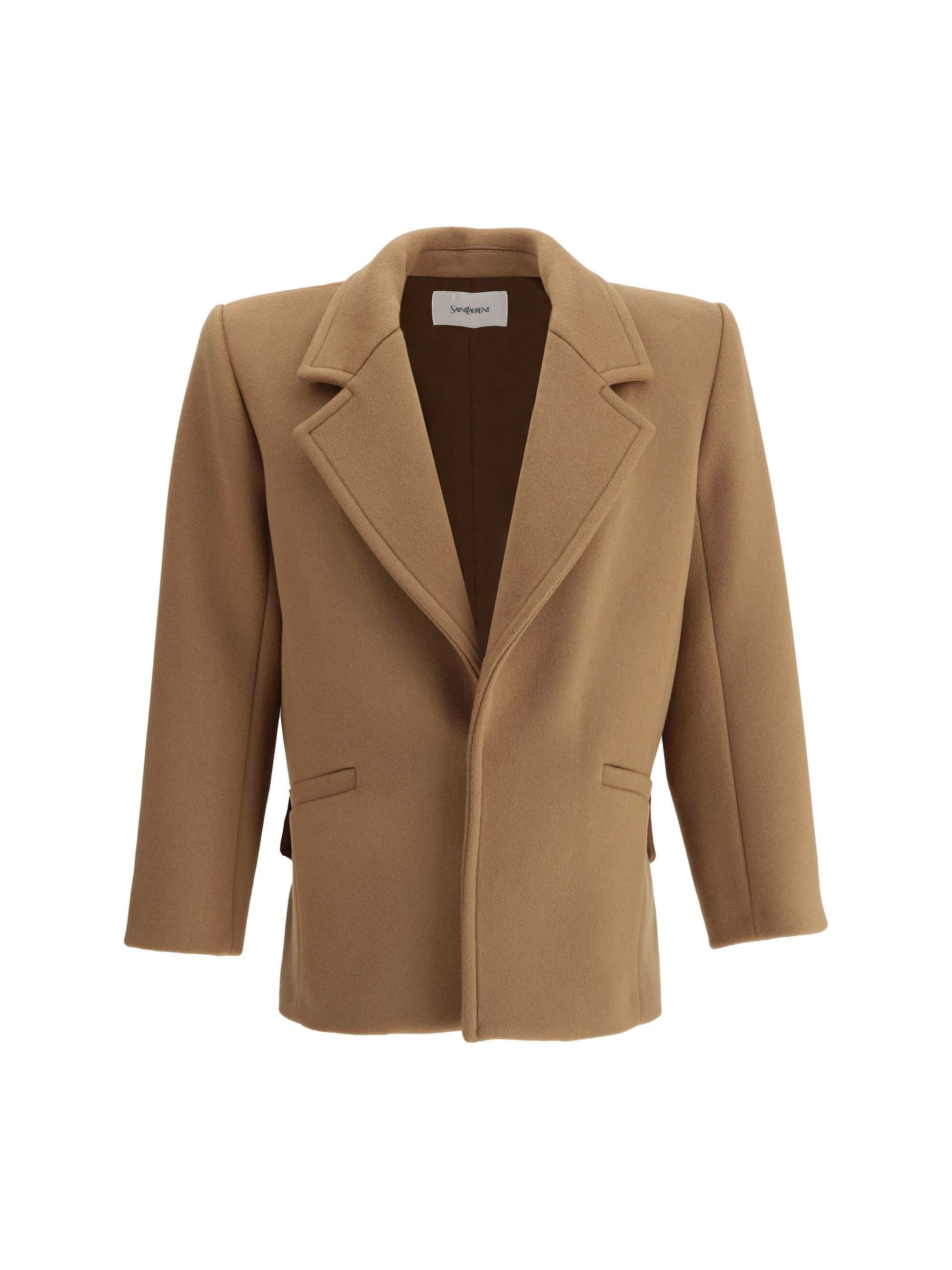 ジャケット SAINT LAURENT Women Jackets 812441Y7I21 2141 Beige Saint Laurent - Blazer for Woman - Beige - 812441Y7I21-2141