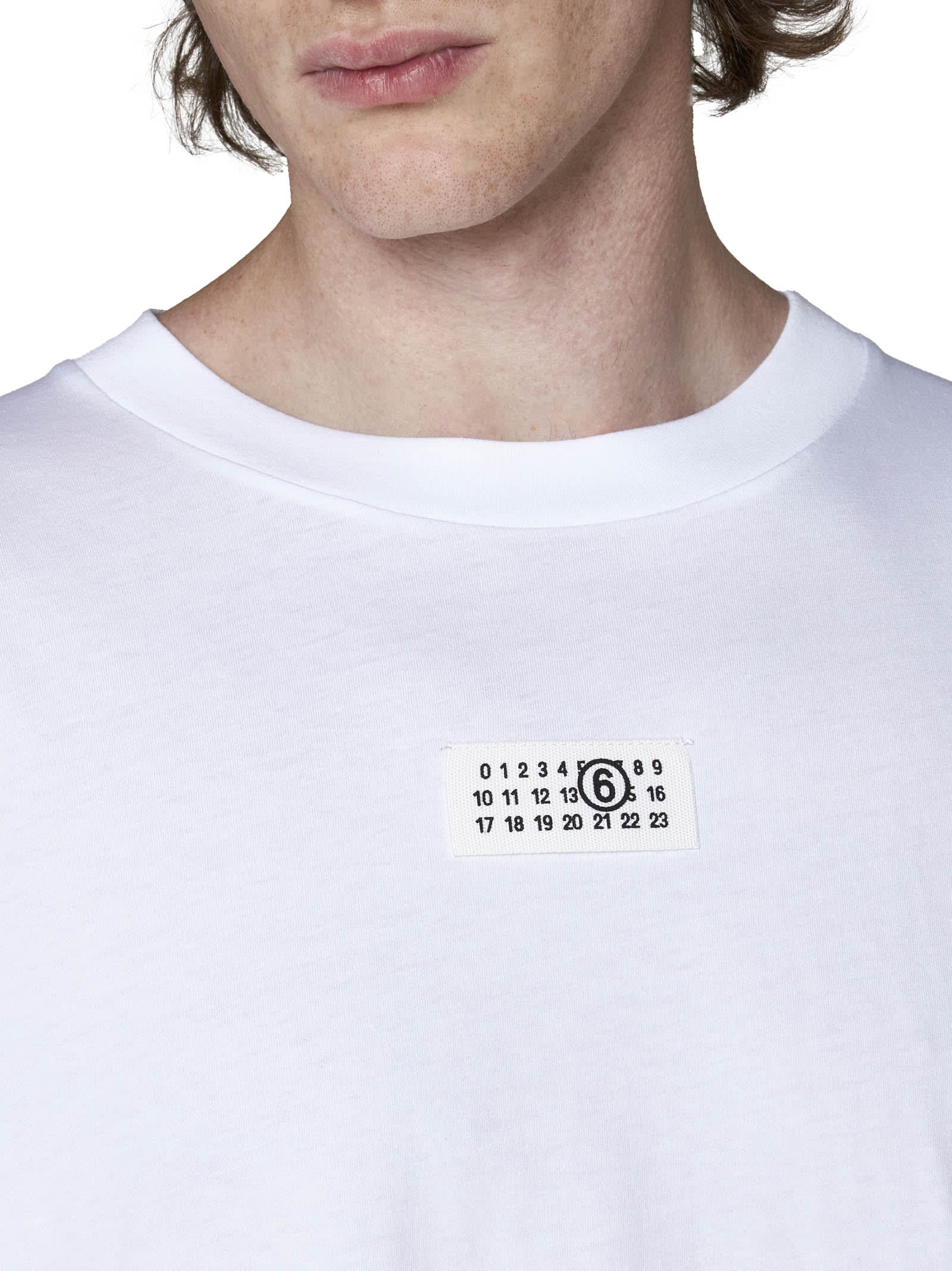 MM6 Maison Margiela T-shirt With Numeric Signature Patch