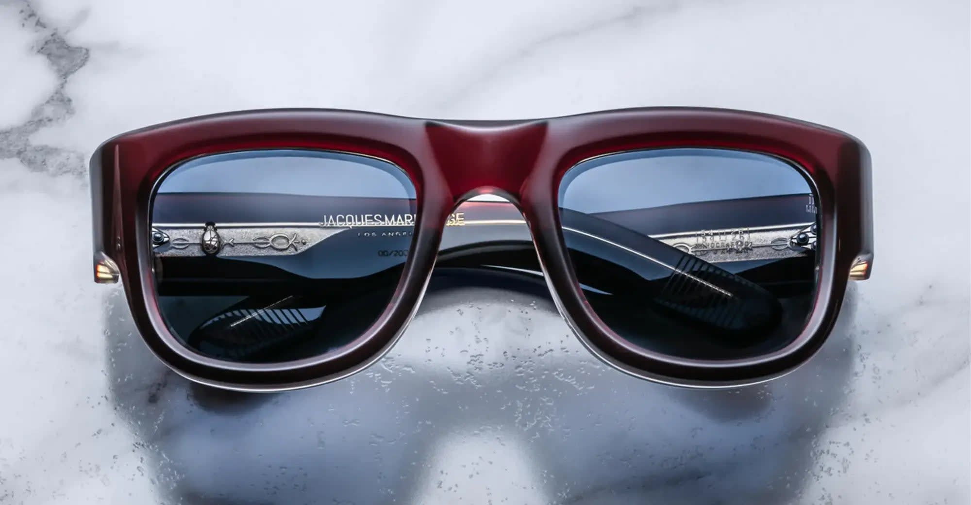 Jacques Marie Mage Donovan - Burgundy Sunglasses | italist, ALWAYS