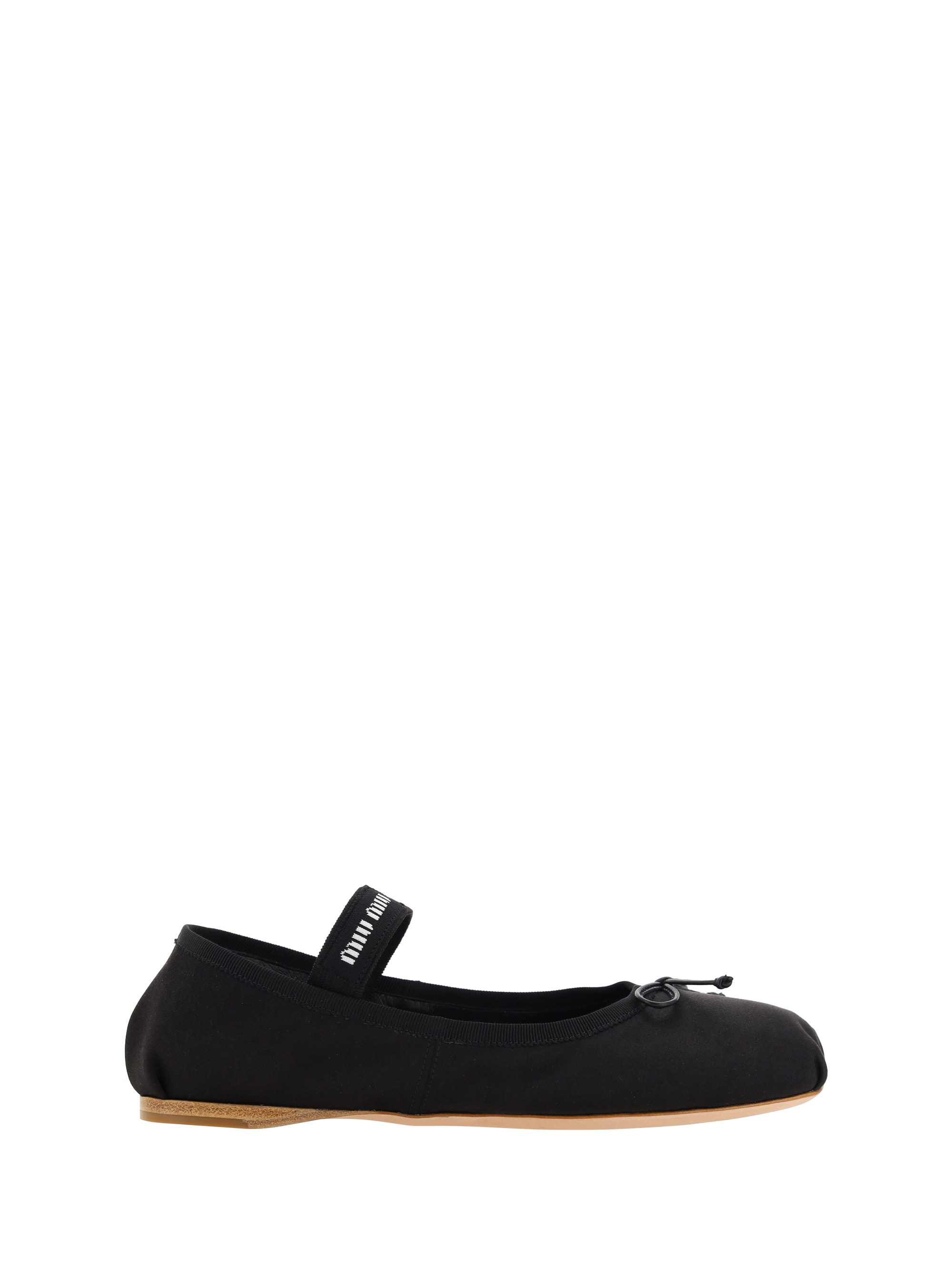 【関税&送料込】Miu Miu Ivory Leather Ballerinas Miu Miu Ivory Leather Ballerinas | italist