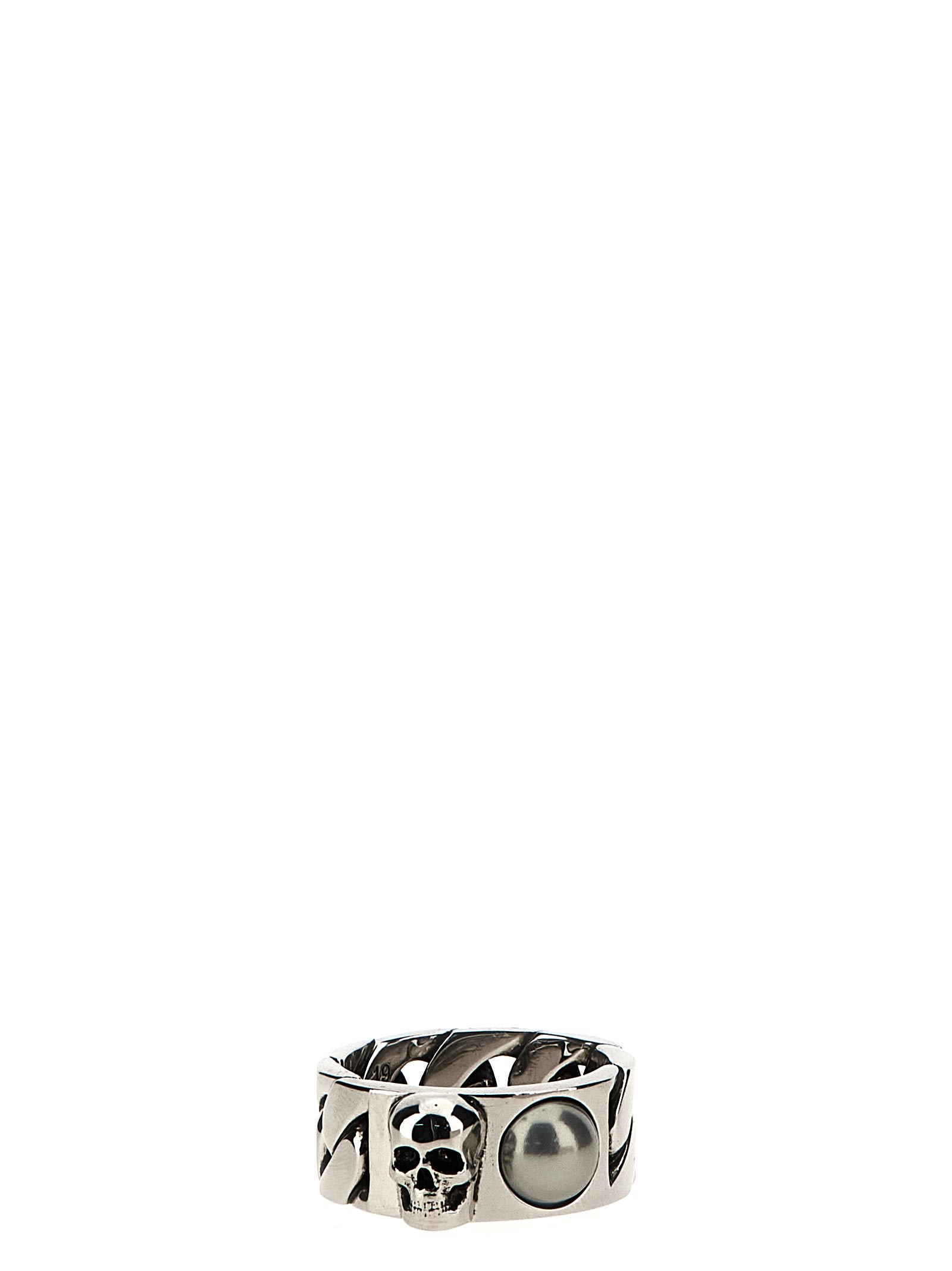 Alexander McQueen Skull Chain Ring | italist