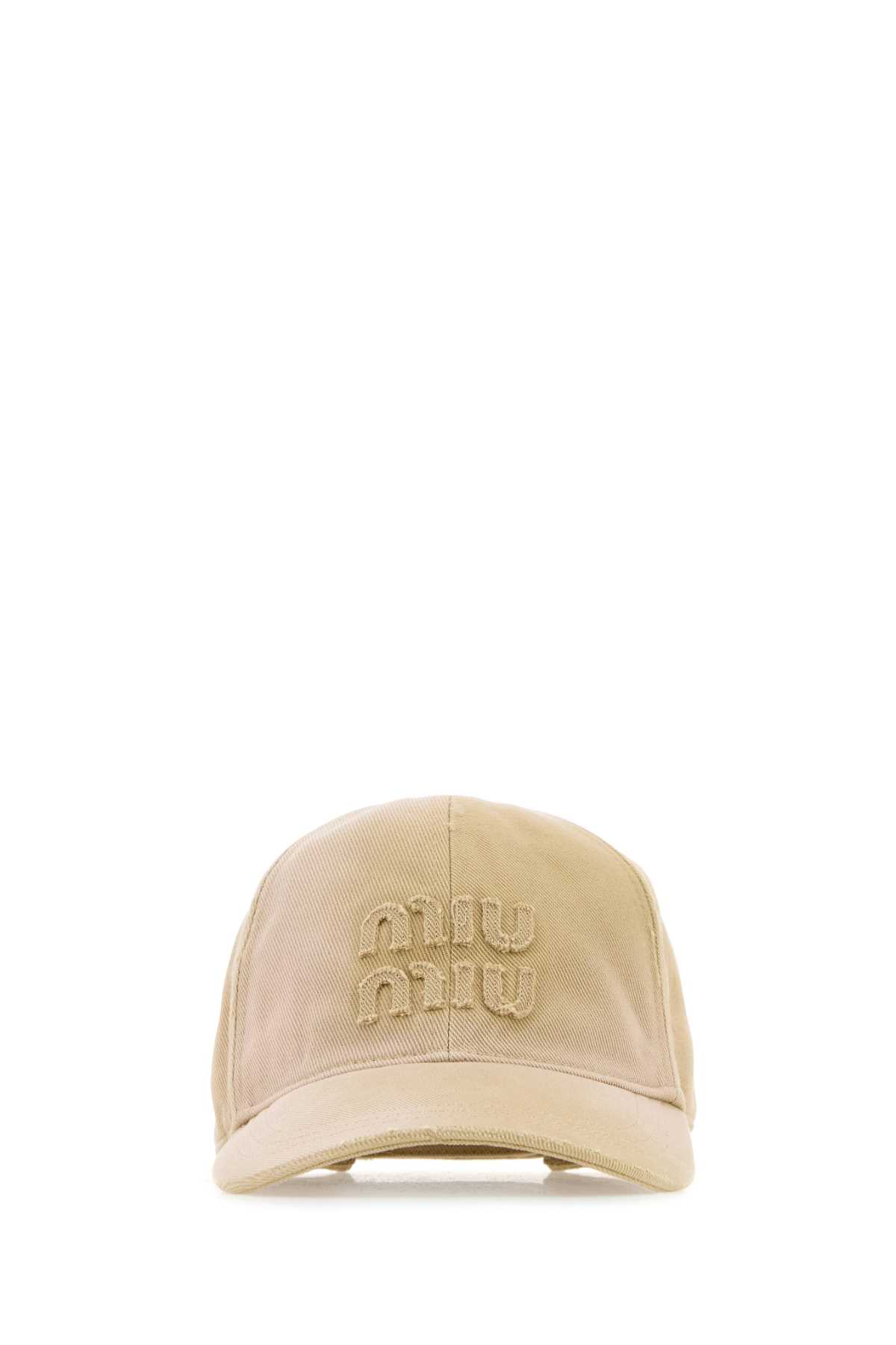 Miu Miu Beige Denim Baseball Cap | italist
