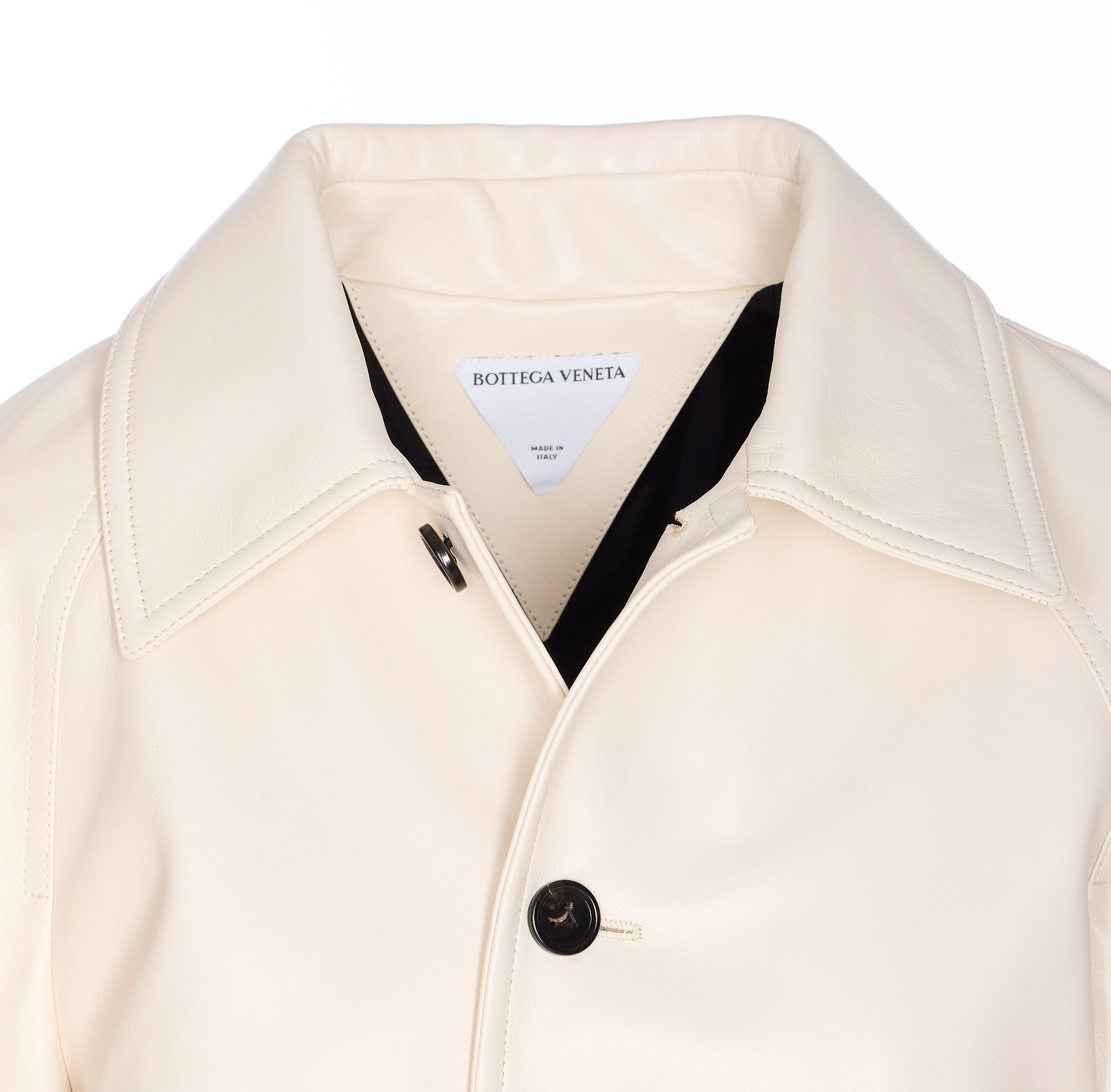レザージャケット・コート BOTTEGA VENETA SINGLE-BREASTED JACKET IN NAPPA black-leather-bottega-veneta-