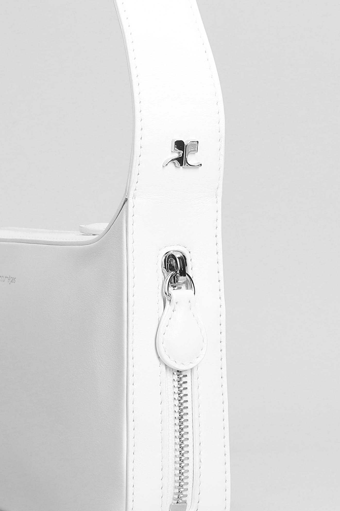 ショルダーバッグ・ポシェット One Racer Baguette Shoulder Bag - Courreges - Leather - Whit Courrèges One Racer Baguette Shoulder Bag In White Leather