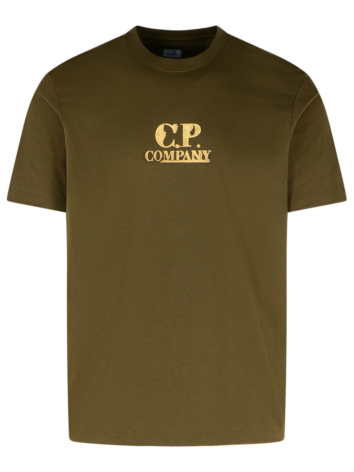 Tシャツ・カットソー C.P. COMPANY Men Polo Shirts 18CMTS031A 005100W683 Green C.P. Company Men's Zipped Polo Shirt in Bronze Green C.P.
