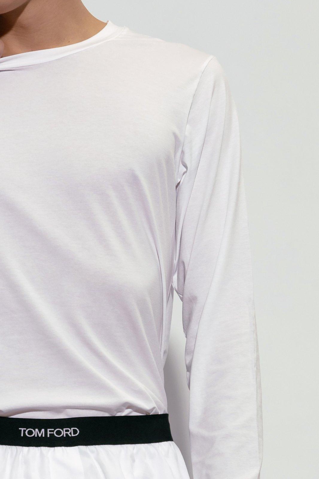 【送料&関税込】Tom Ford Logo Tag Long-sleeved T-shirt Tom Ford Logo Tag Long-sleeved T-shirt | italist