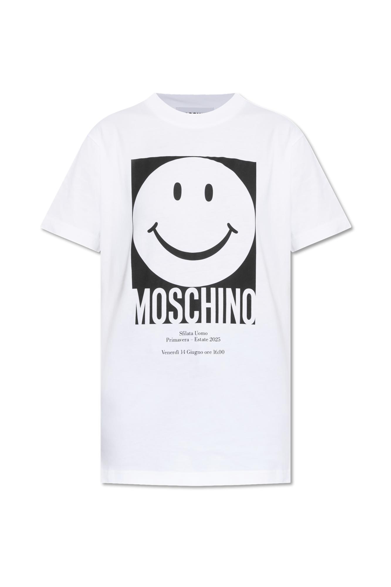 【関税＆送料込み】Moschino 'Smiley' T-Shirt Moschino 'smiley' T-shirt | italist