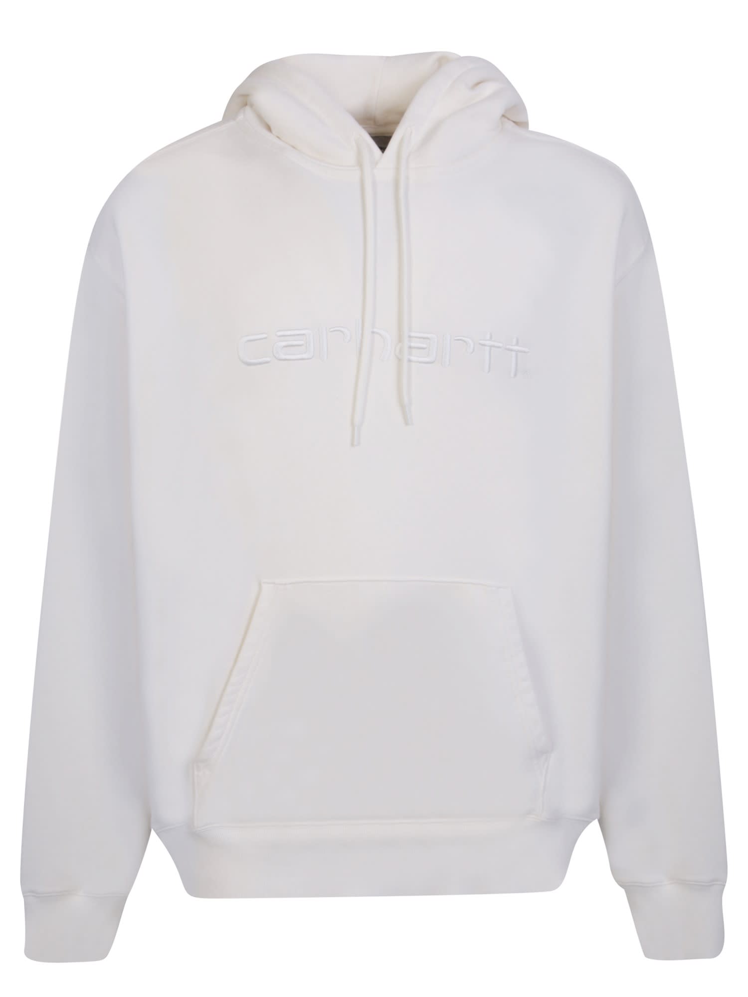 【送料&関税込】Carhartt White Hooded Duster Sweatshirt White Duster Hoodie by Carhartt Work In Progress on Sale