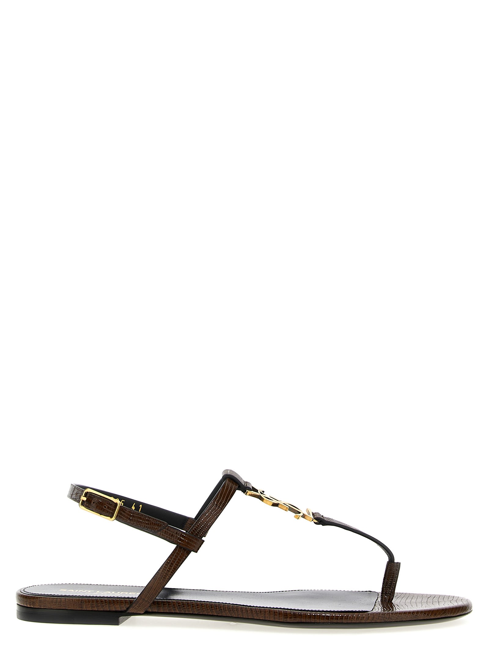 Saint Laurent Cassandra Flat Sandal | italist