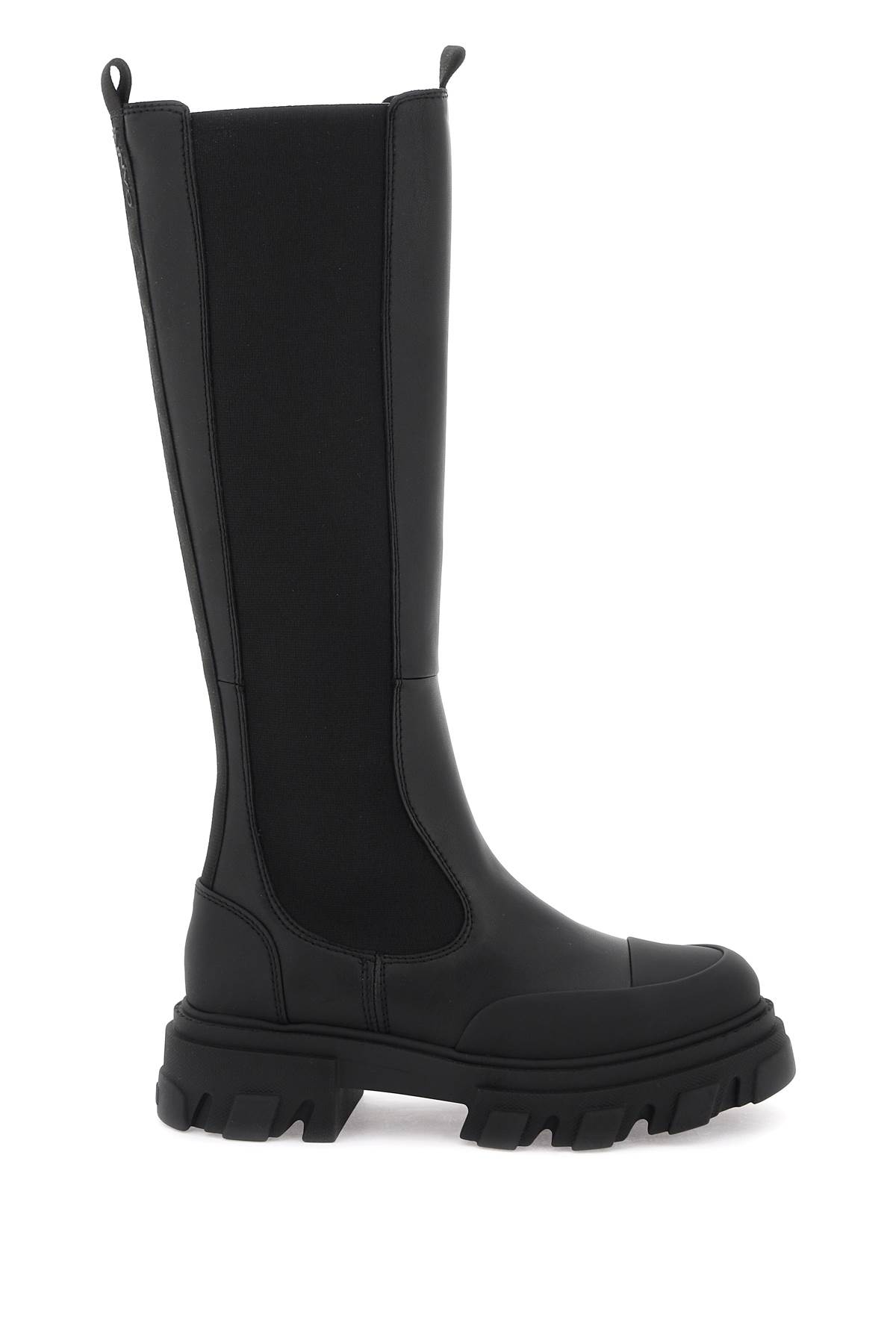 GANNI ホンテットクレフスカト W02406752 099 Ganni Cleated High Chelsea Boots | italist
