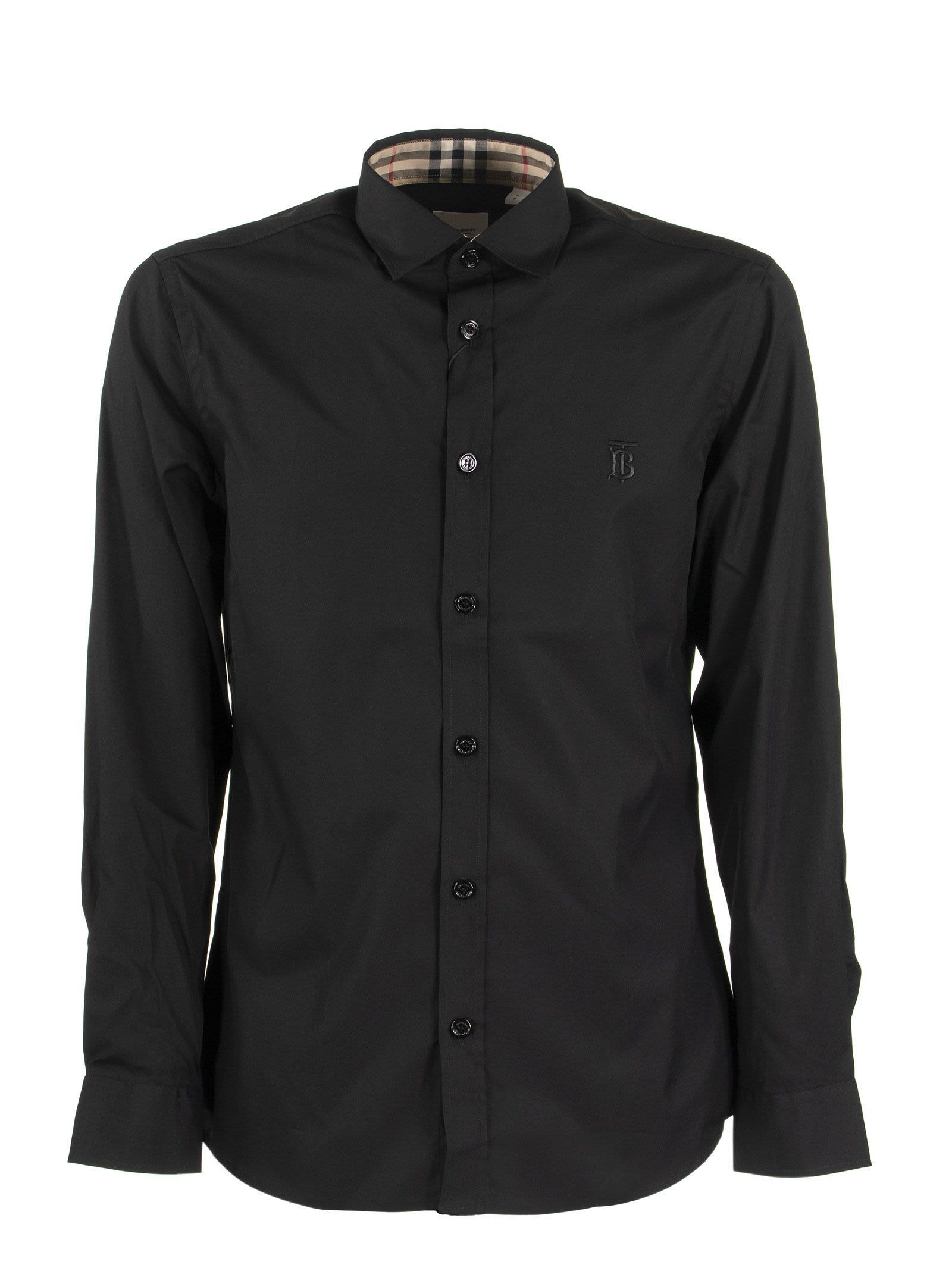 Burberry Sherwood - Slim Fit Monogram Motif Stretch Cotton