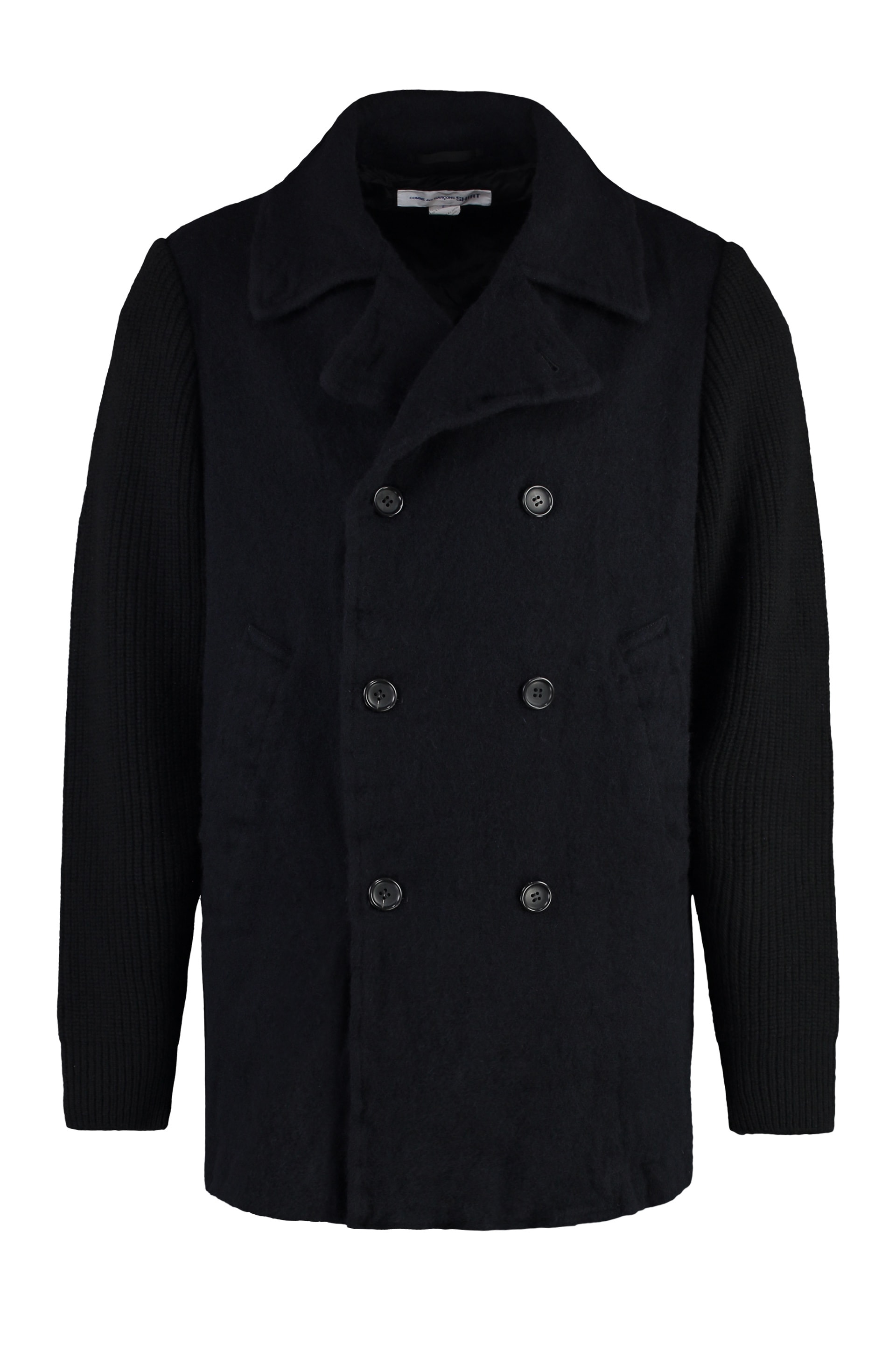 Comme des Garçons 2010 Wool P Coat Comme Des Garcons Double-breasted wool blend coat | RLC0060511