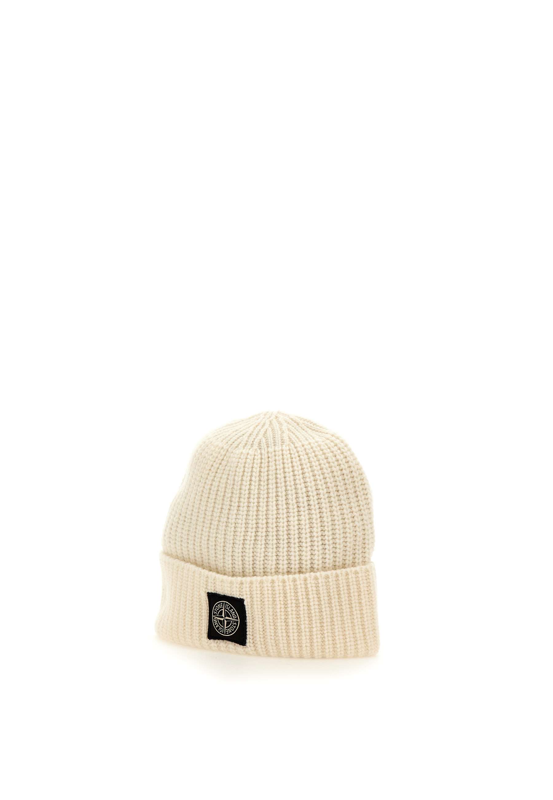 Stone Island Men's Patch Ribbed-Knit Beanie