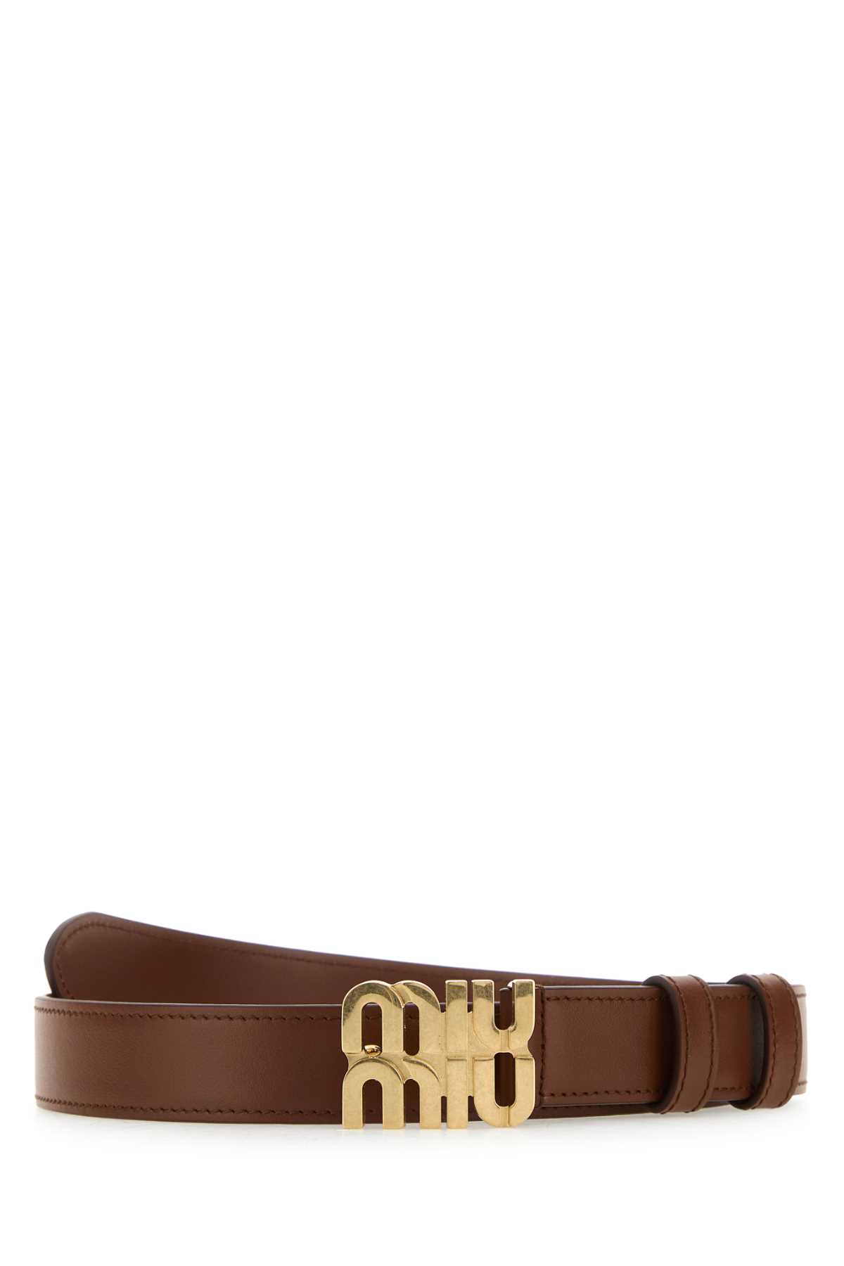 ベルト Miu Miu Brown Leather Belt Miu Miu Leather Belt | Brown | FARFETCH