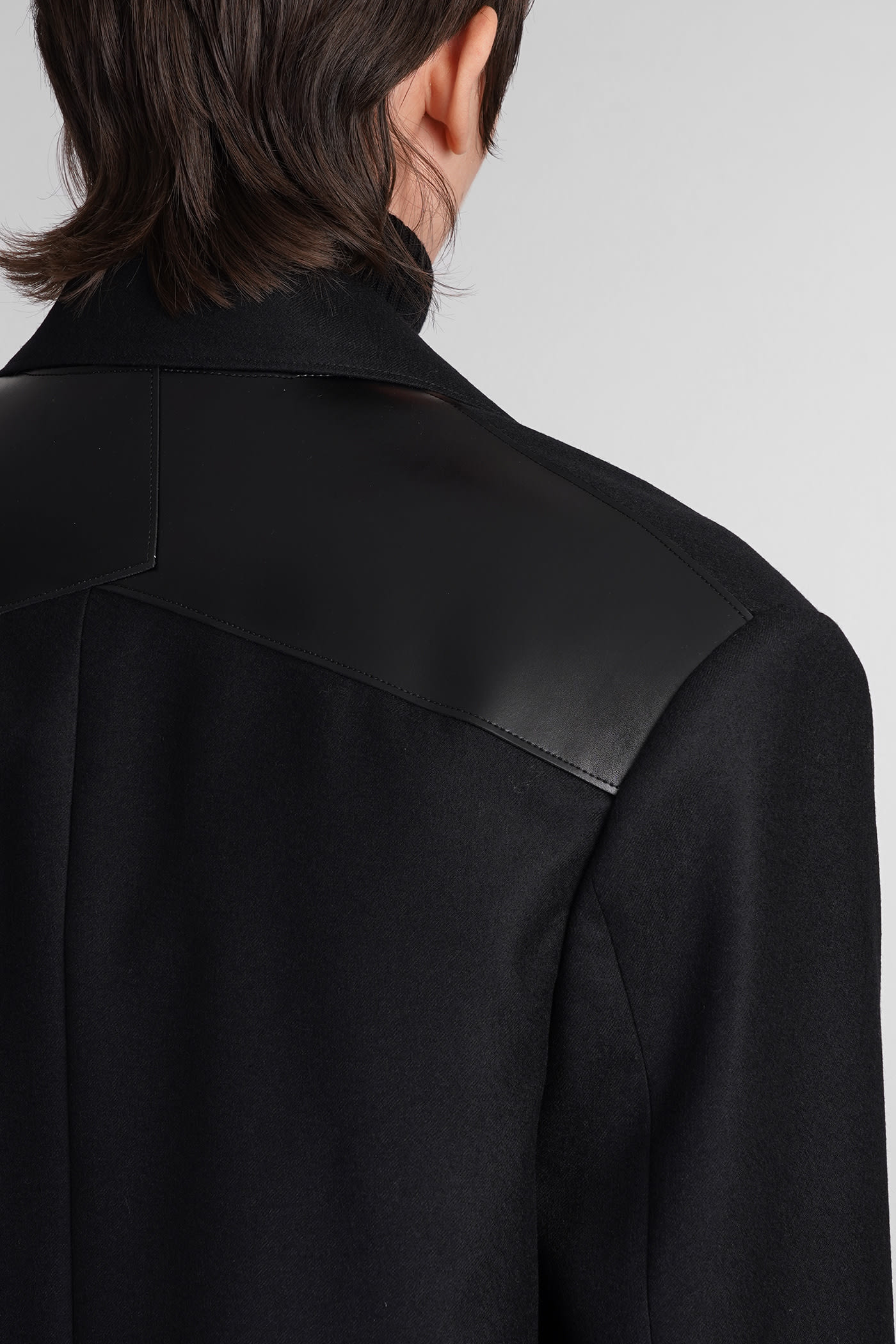 コート Junya Watanabe OUTERWEAR (JOJ201051) Junya Watanabe Coat In Black Wool | italist