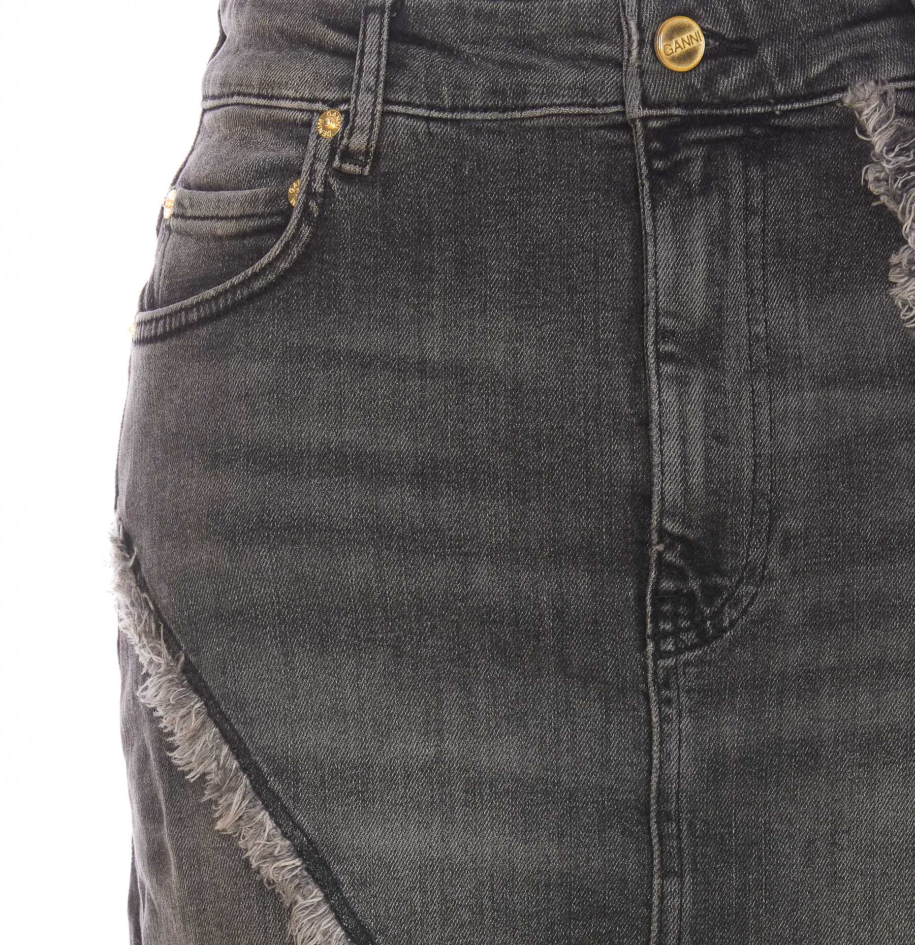 Ganni Washed Denim Skirt | italist