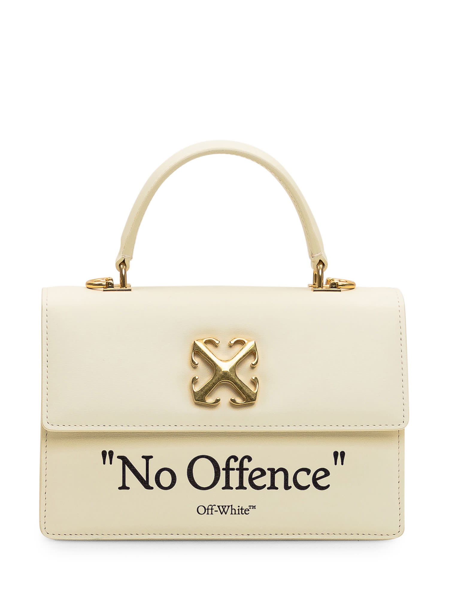 Off-White Jitney 1.4 Arrow Quote Top-Handle Bag
