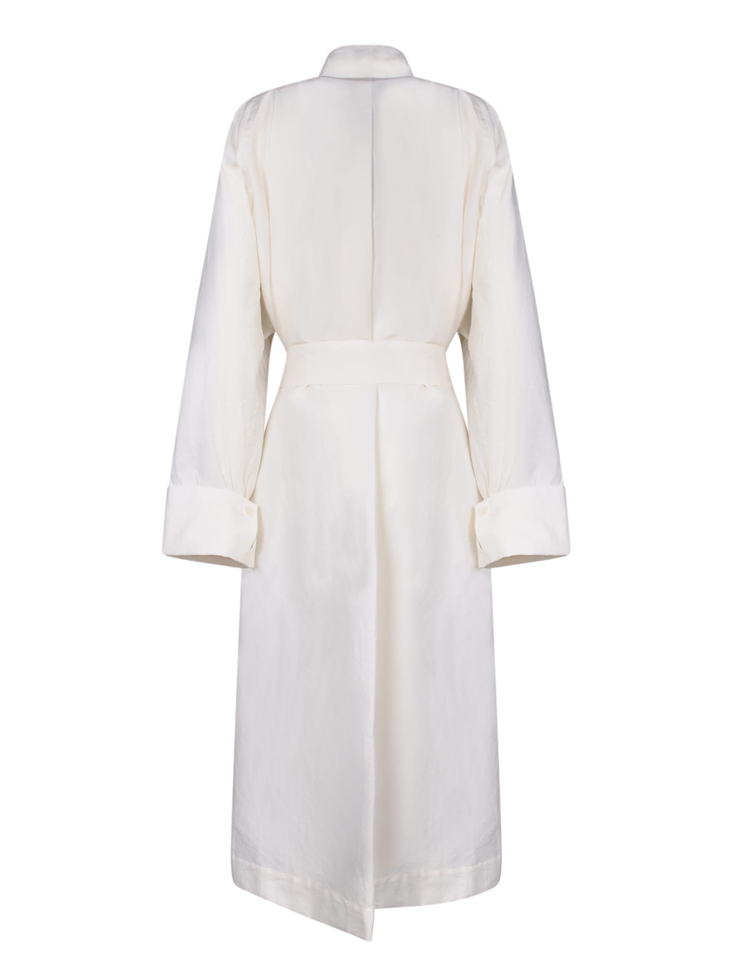 【送料&関税込】Issey Miyake Oversize White Trench Coat Issey Miyake Oversize White Trench Coat | italist