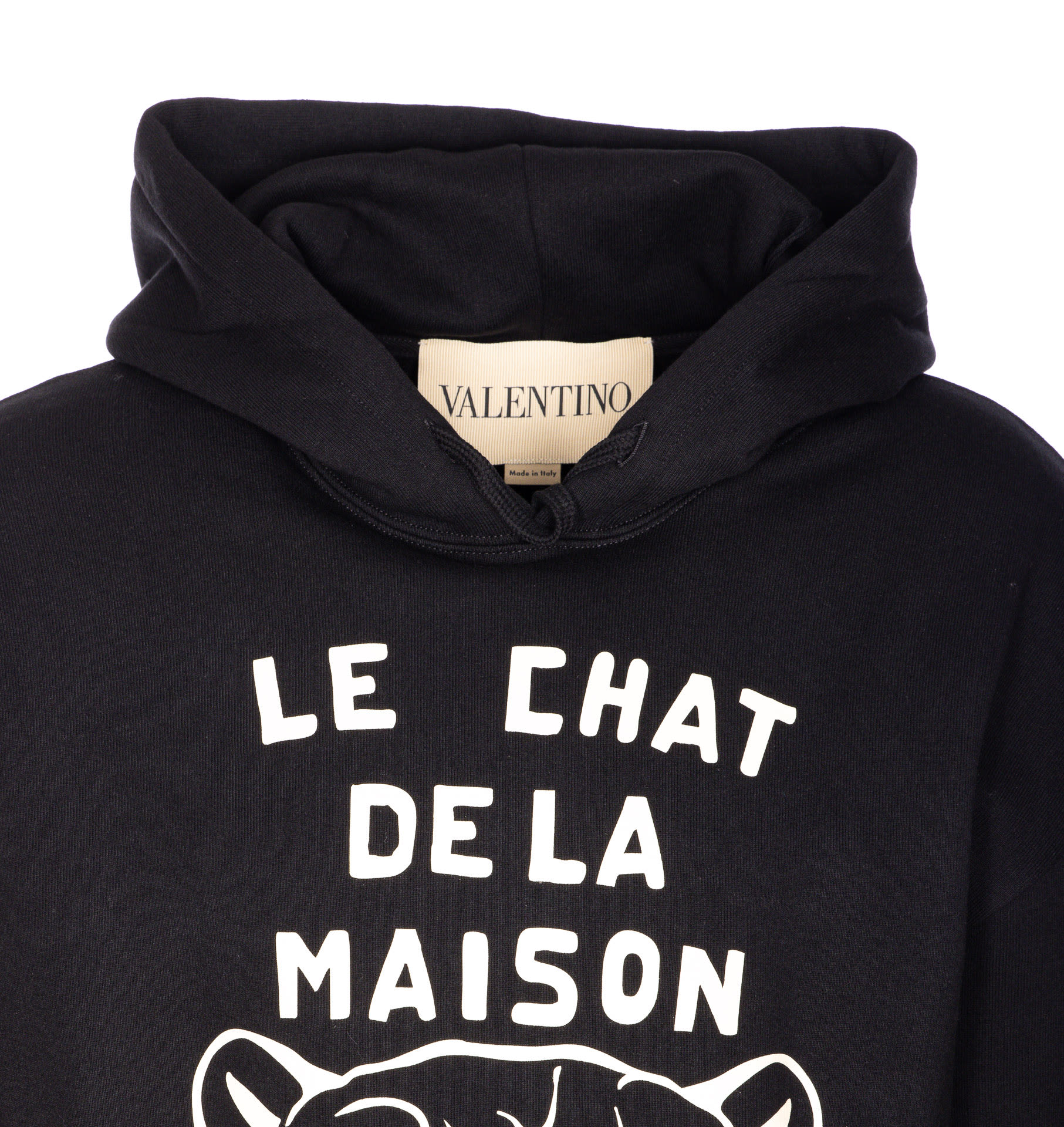 パーカー・フーディ VALENTINO GARAVANI CHAT DE LA MAISON PATCH HOODIE Valentino Garavani Chat De La Maison Patch Hoodie | italist