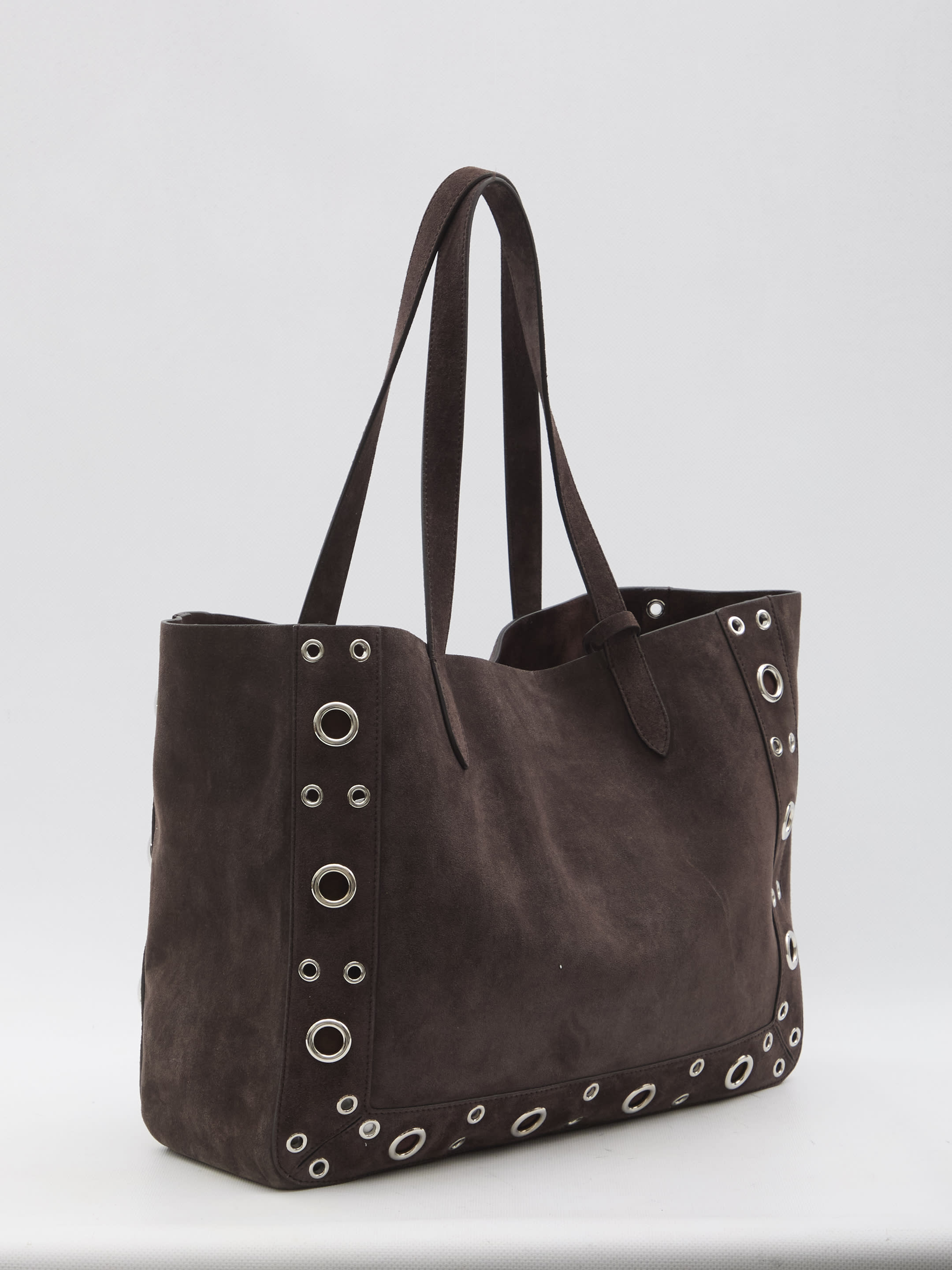【関税&送料込】Valentino Garavani Nellcote Medium Tote Bag Valentino Garavani Brown Suede Nellcã´te Shopping Bag