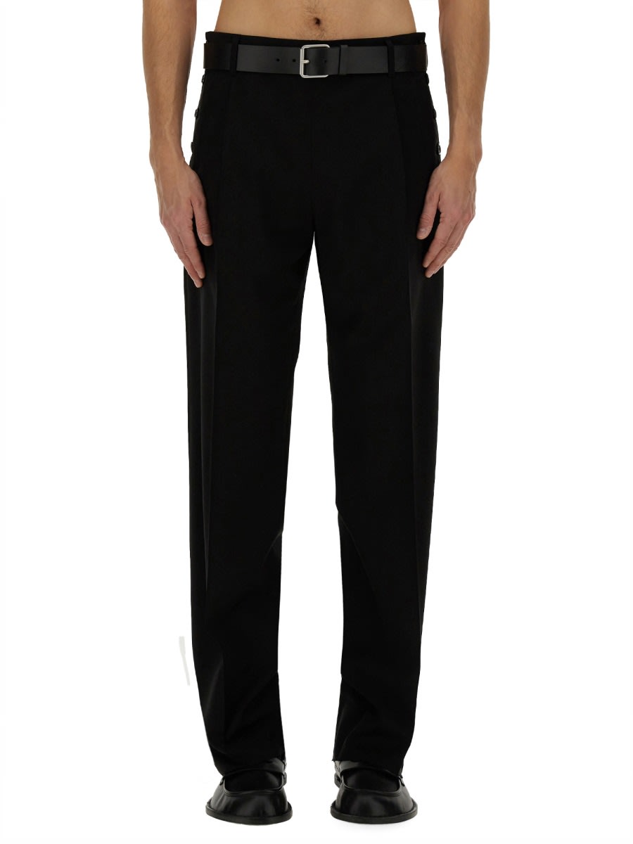 パンツ Moschino SS25 VIRGIN WOOL PANTS (03010517 0555) Black Sweatpants with logo Moschino - Vitkac Australia