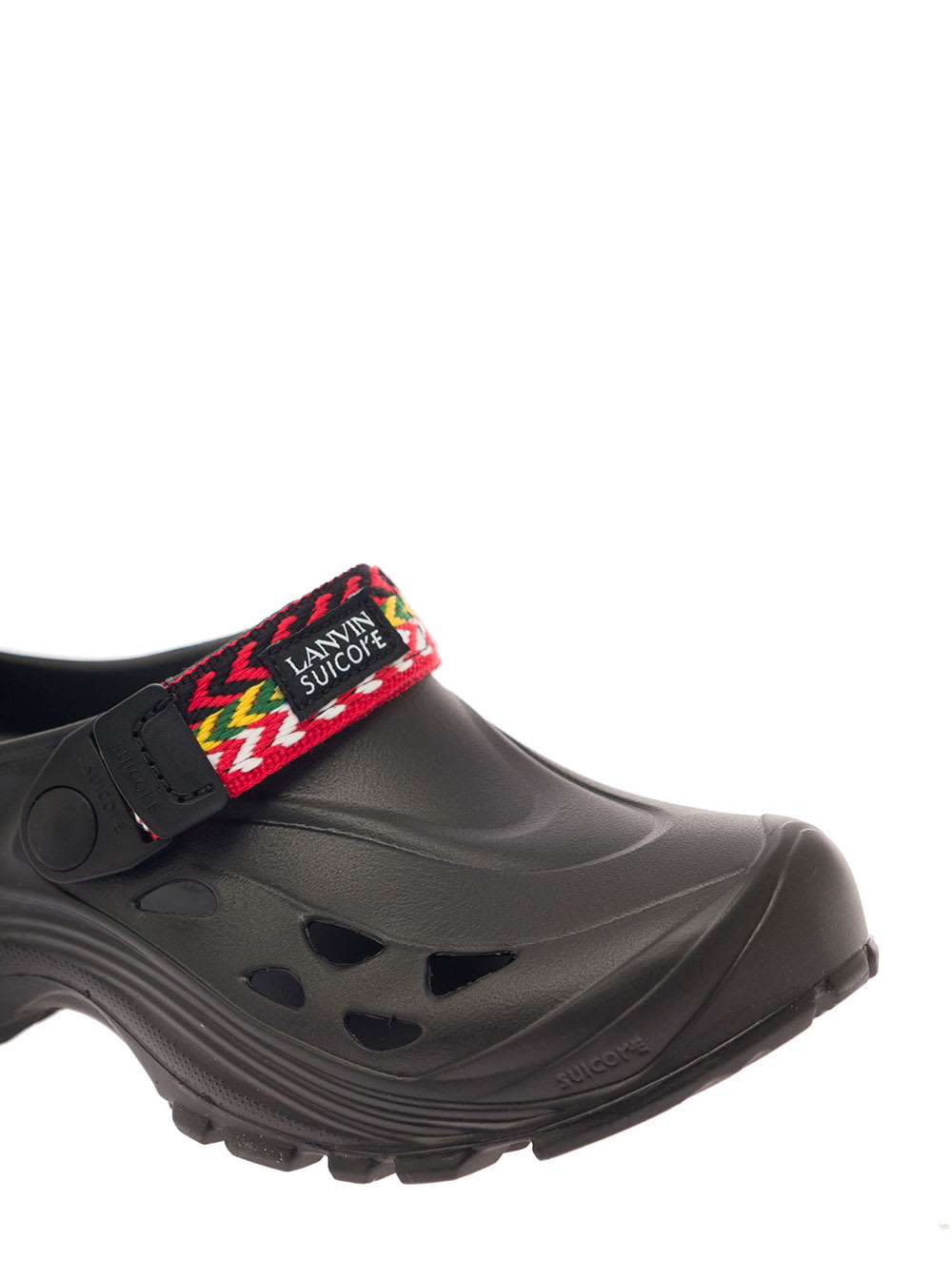 サンダル・ミュール LANVIN Lanvin x Suikoke Slippers in Black Rubber Woman Lanvin Lanvin X Suikoke Slippers In Black Rubber Woman