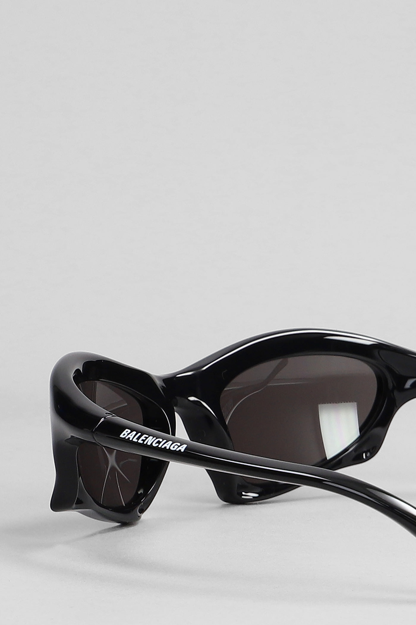 サングラス Balenciaga Black Acetate Sunglasses Balenciaga Men's Rectangle Mirror B Acetate Sunglasses
