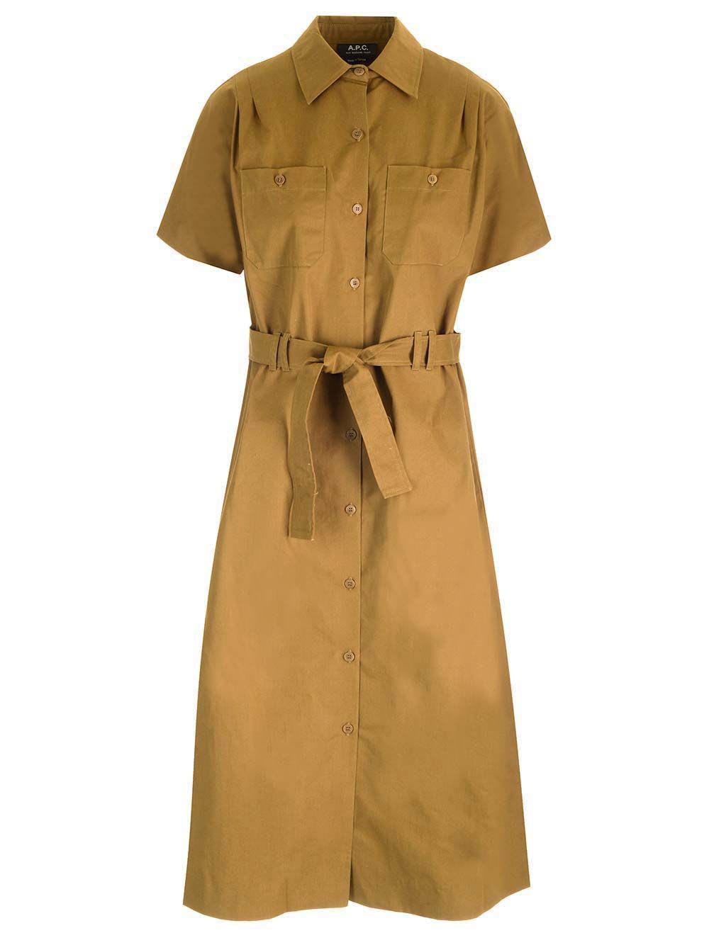 "drew" midi shirt dress