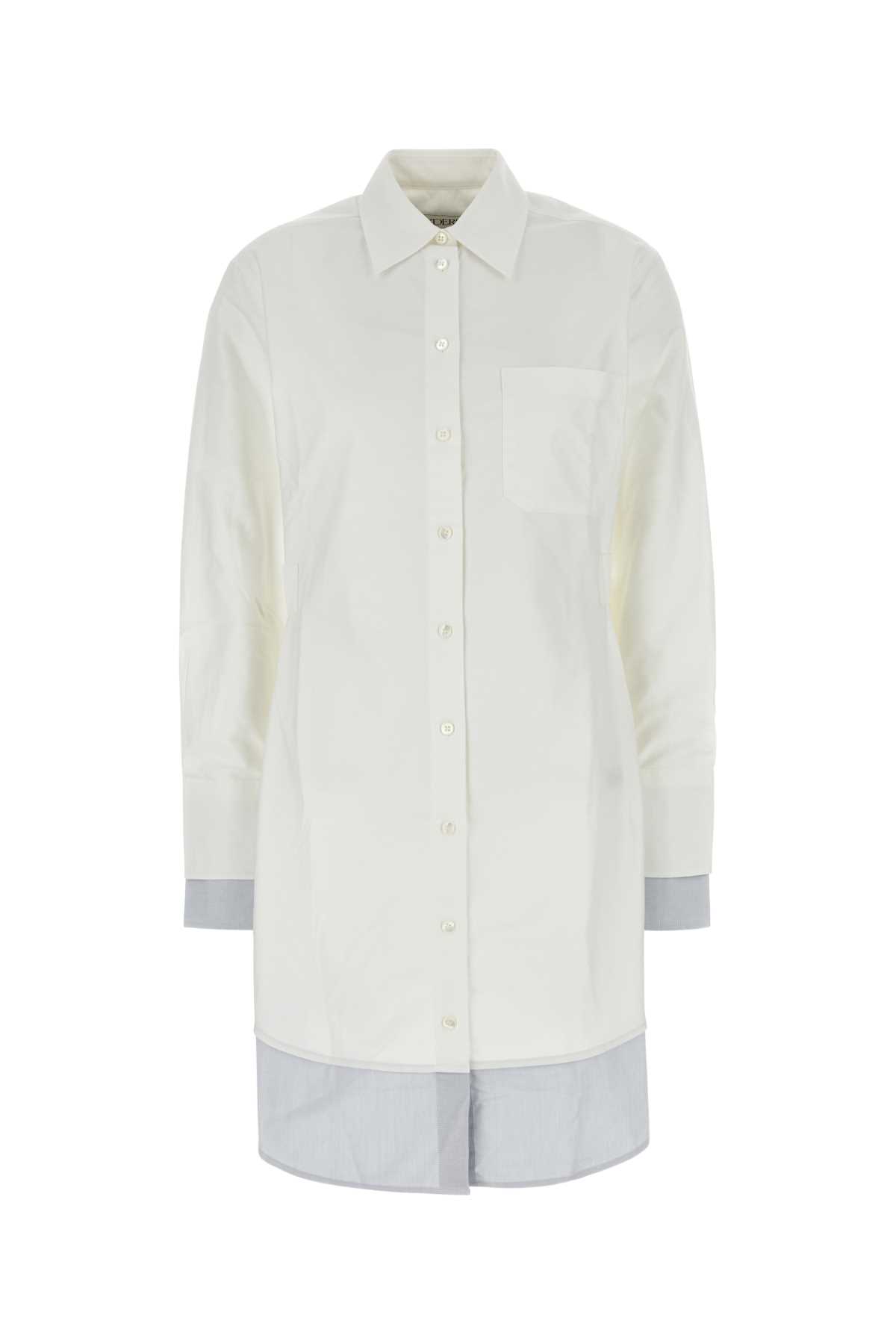 white oxford shirt dress