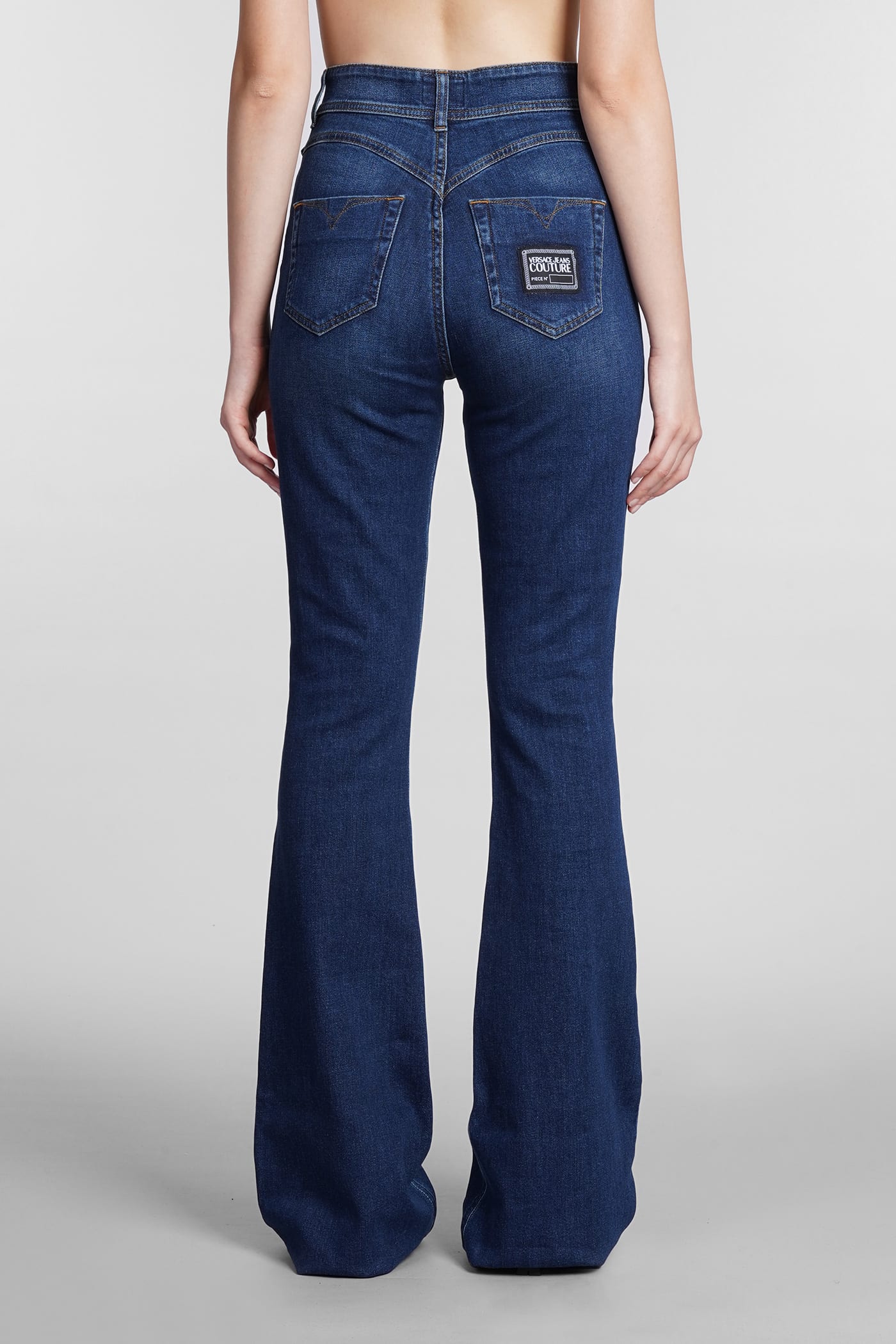 デニム・ジーパン VERSACE JEANS COUTURE Woman Jeans Blue 77HAB519CDW56 904 Versace Jeans Couture Jeggings Jeans for Women | US Online Store