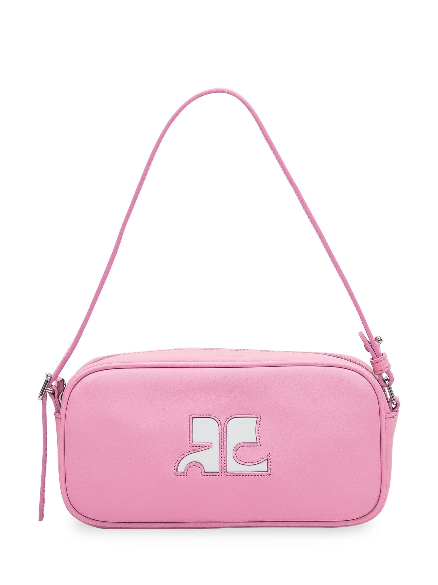 Courreges Pink Camera Bag in Black