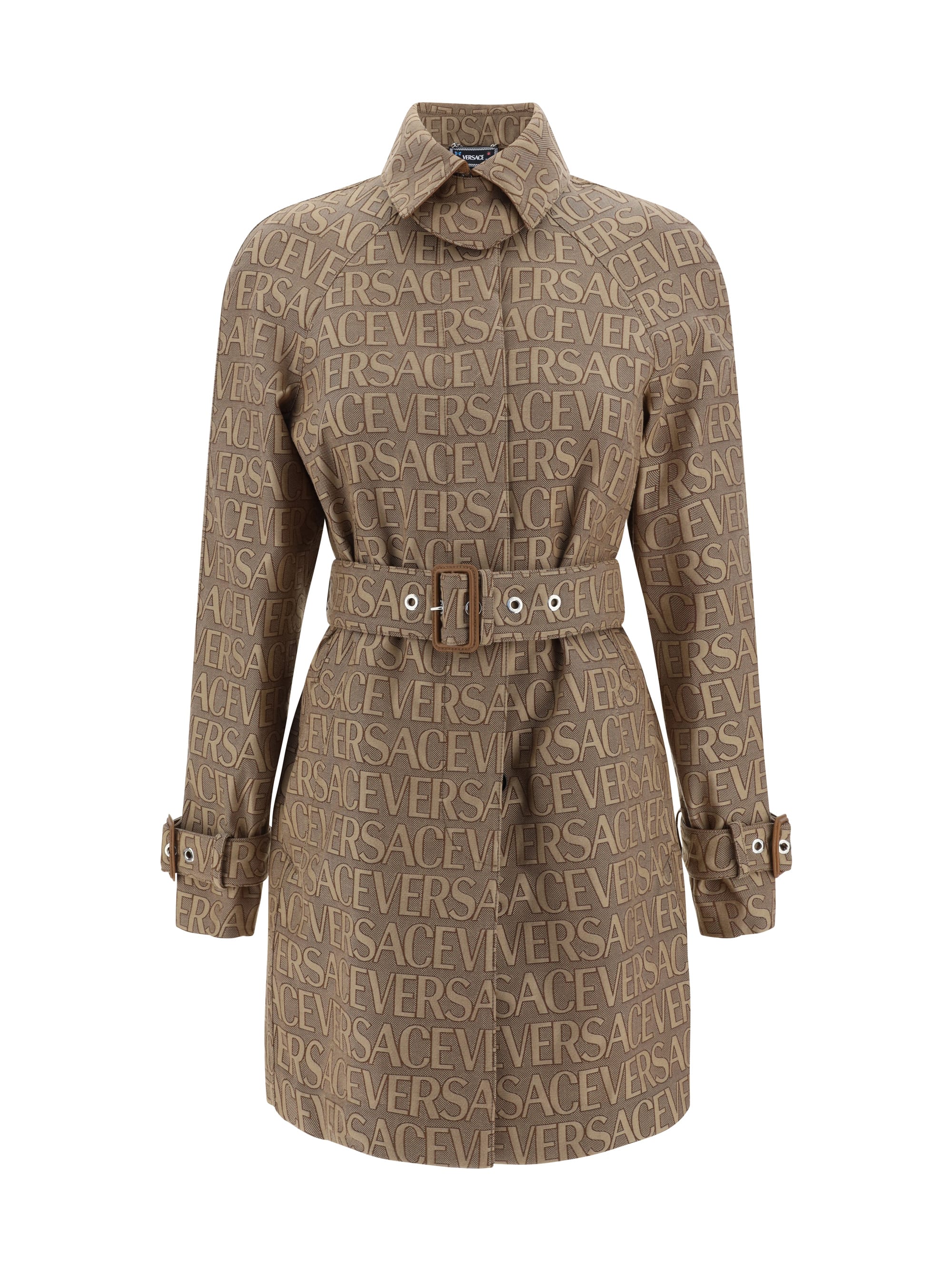 【送料&関税込】Versace Cotton Blend Trench Coat Versace Cotton Blend Trench Coat | italist