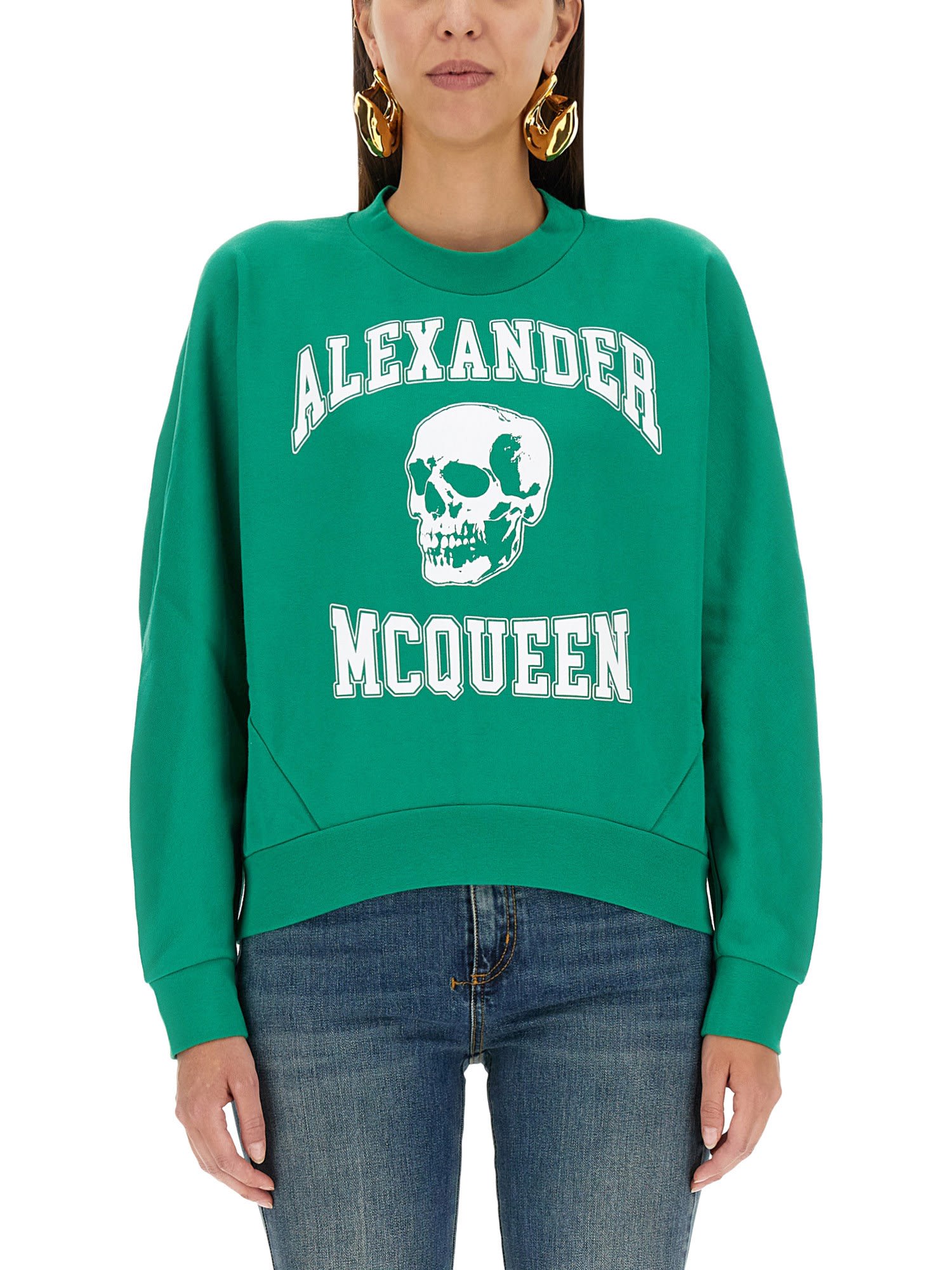 その他 alexander mcqueen VARSIITY SKULL SWEATSHIRT Alexander McQueen Varsiity Skull Sweatshirt | italist