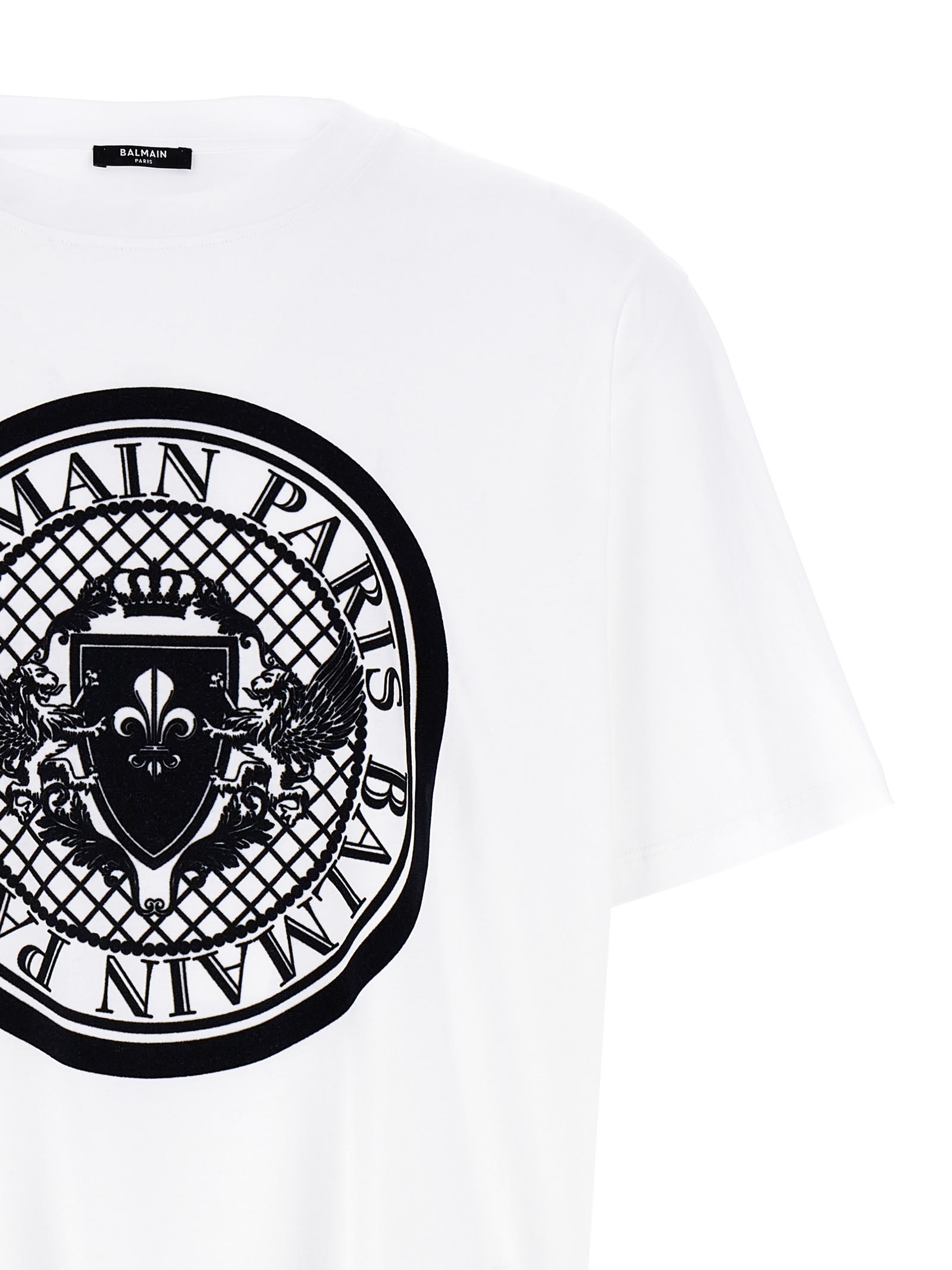 Balmain Velvet Logo T-shirt | italist