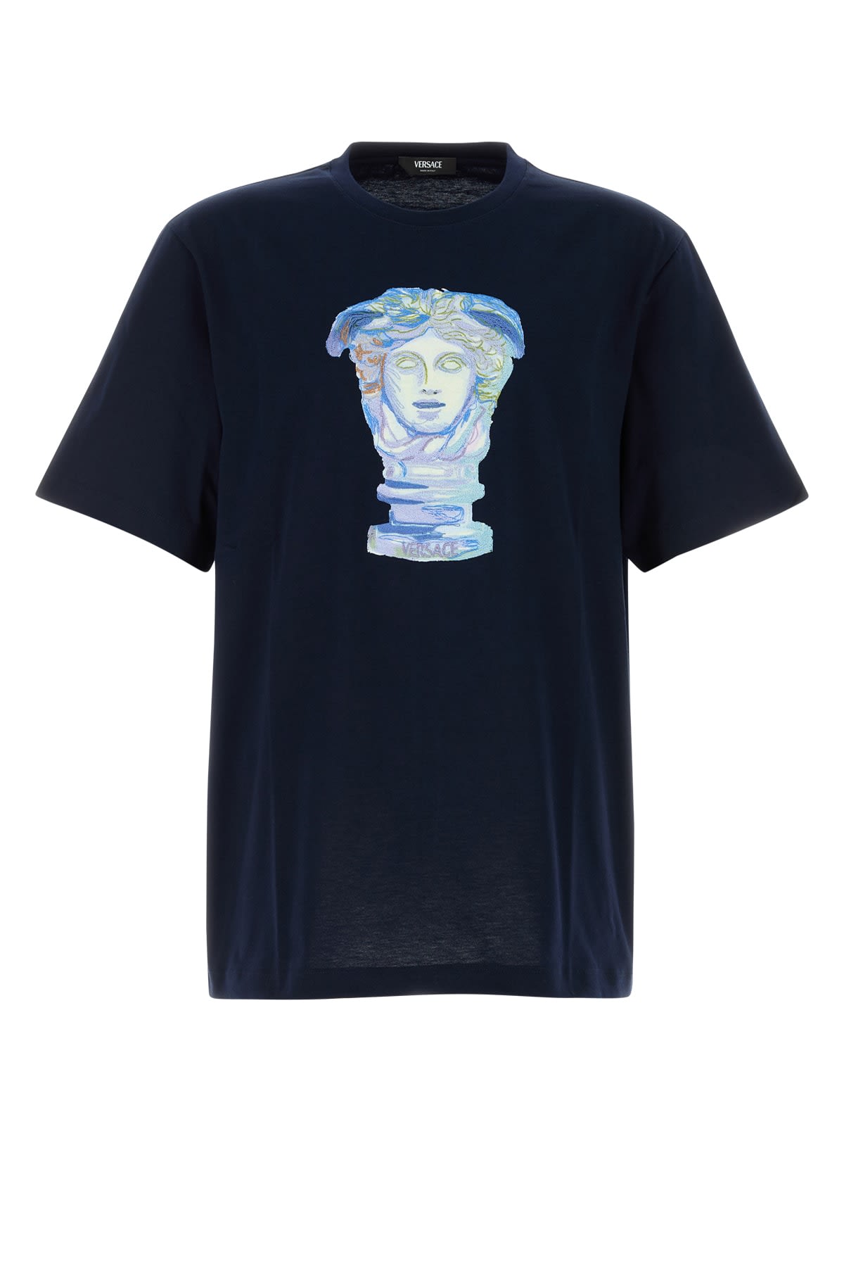 Tシャツ・カットソー Versace T-Shirt Compact Cotton Jersey Fabric Medusa Gall Versace T-shirt Compact Cotton Jersey Fabric + Medusa Gall